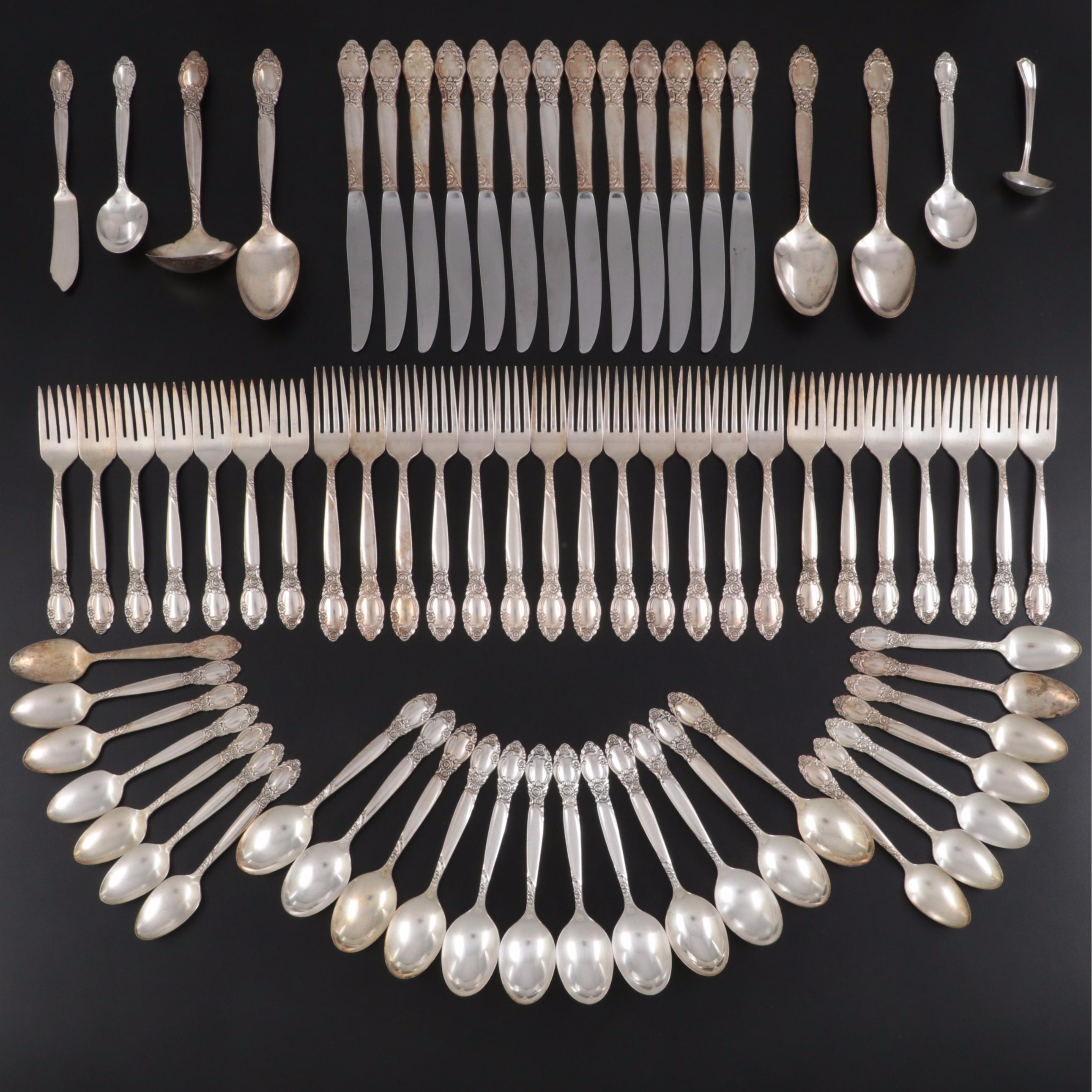 Oneida Community "Ballad" Silver Plate Flatware and Serving Utensils