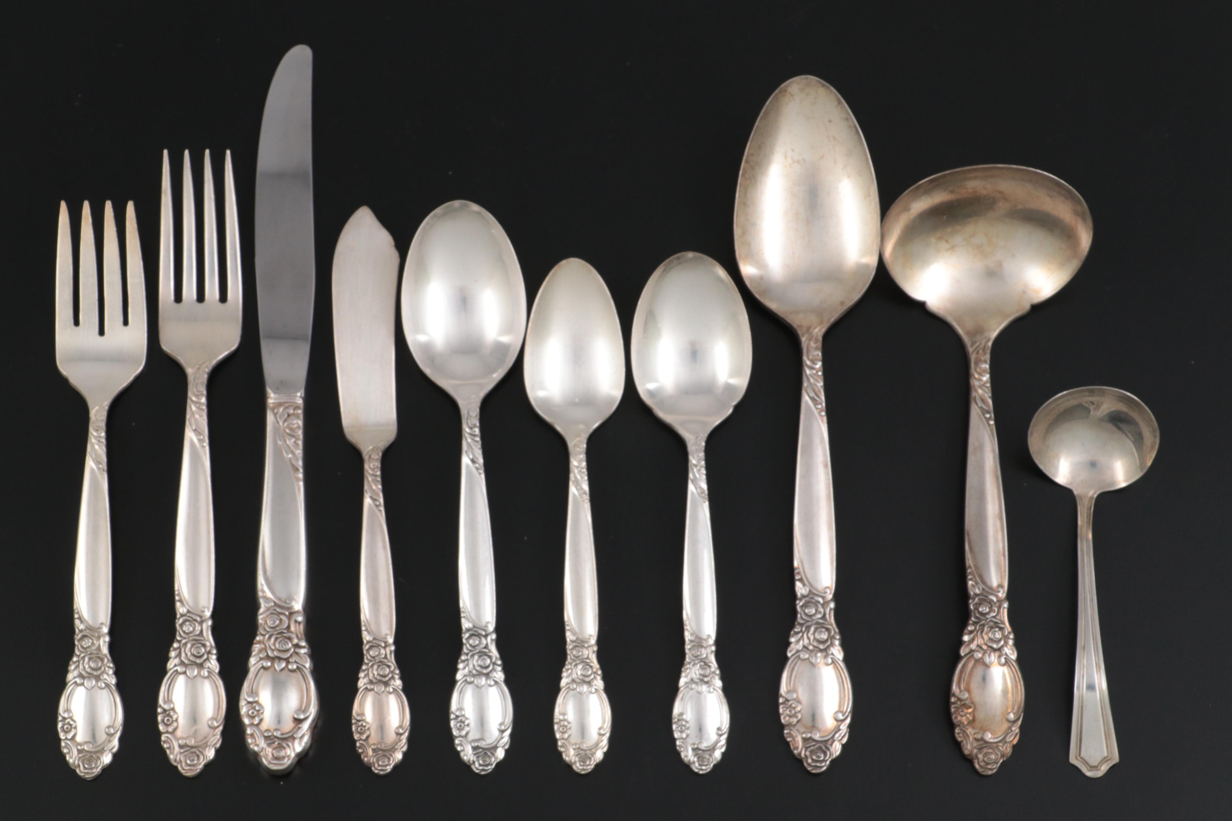 Oneida Community "Ballad" Silver Plate Flatware and Serving Utensils