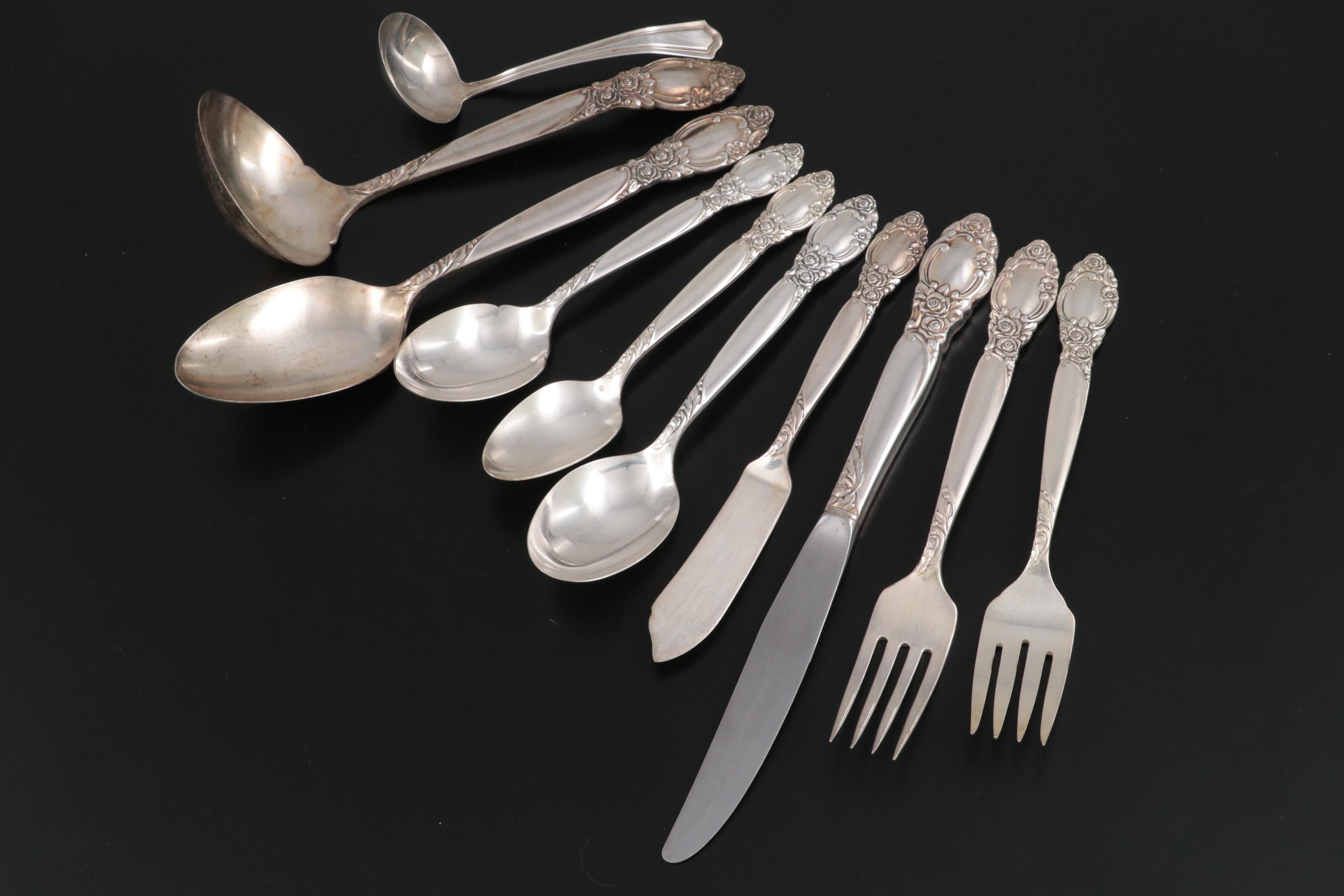 Oneida Community "Ballad" Silver Plate Flatware and Serving Utensils