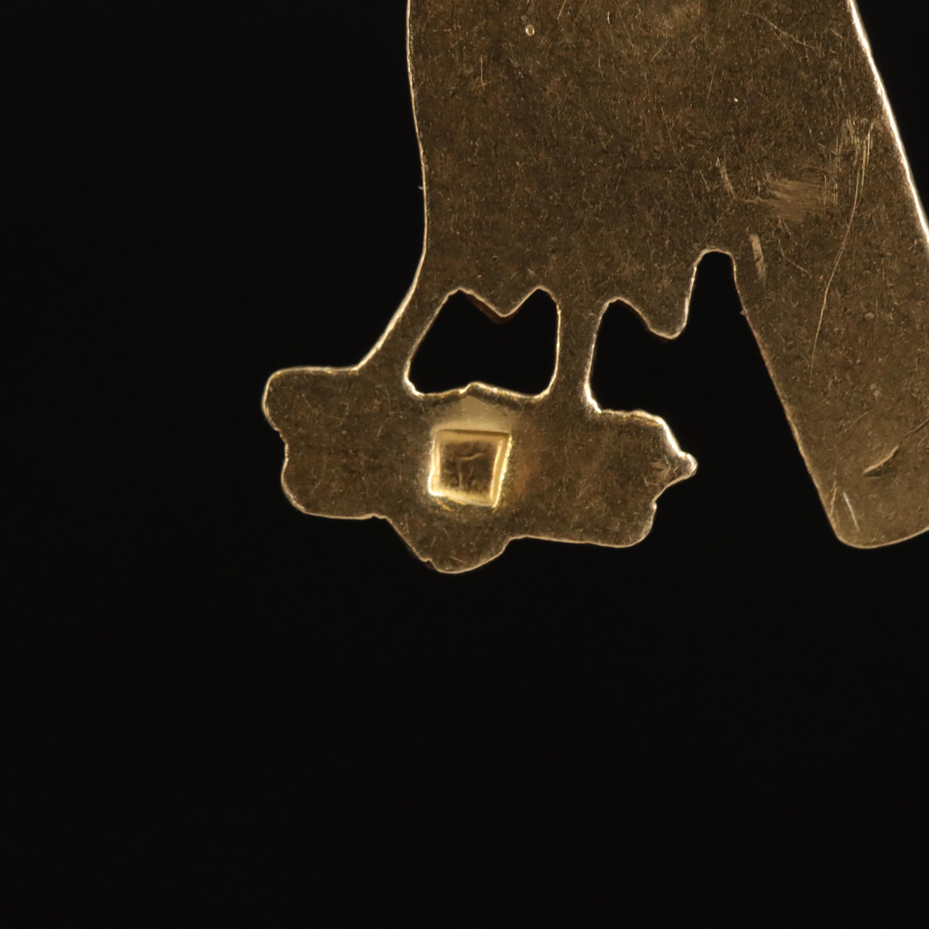 Egyptian 18K Horus Pendant