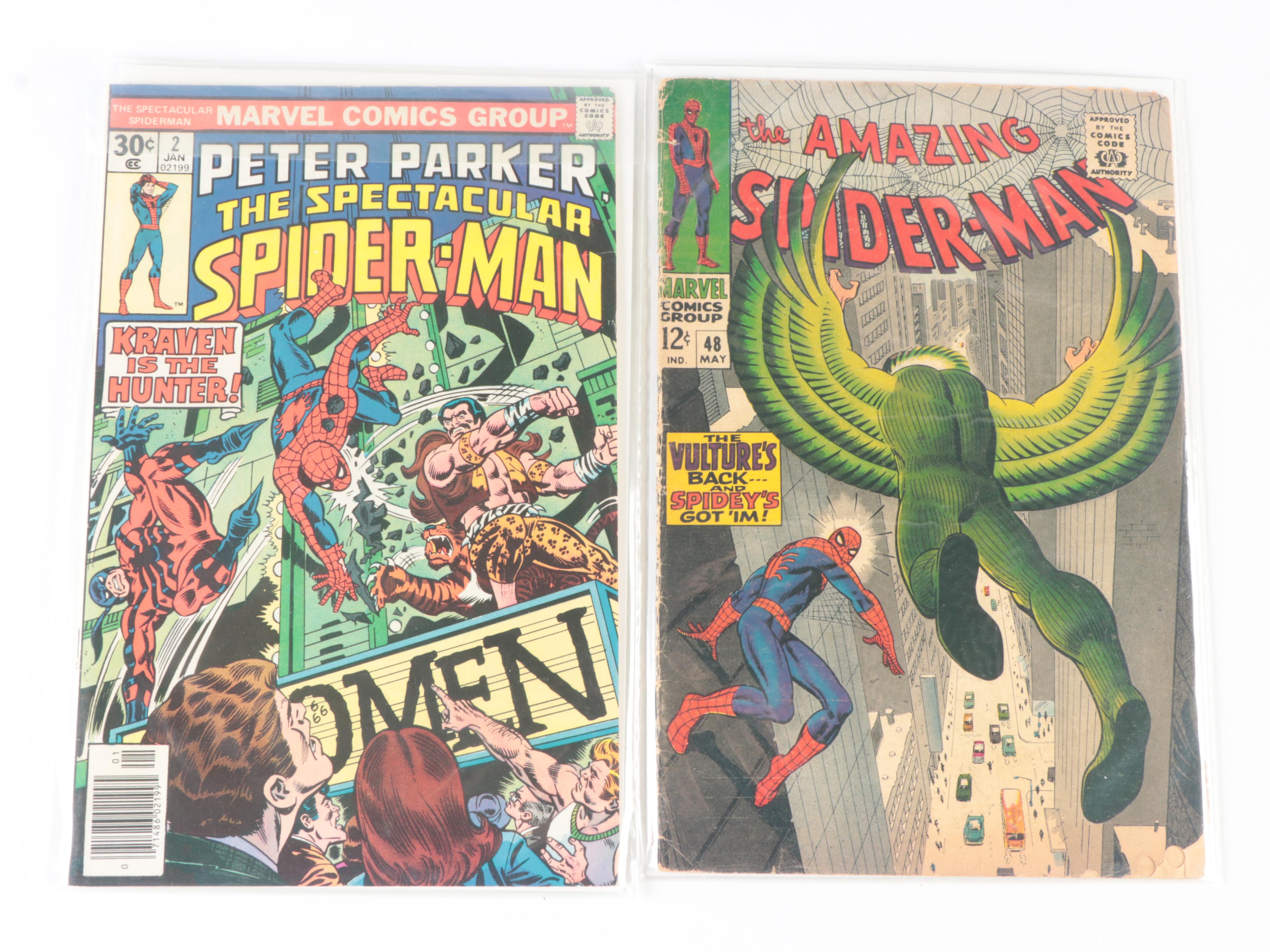 Marvel Bronze Age The Spectacular Spider-Man #1 and More Spider-Man Comic Books