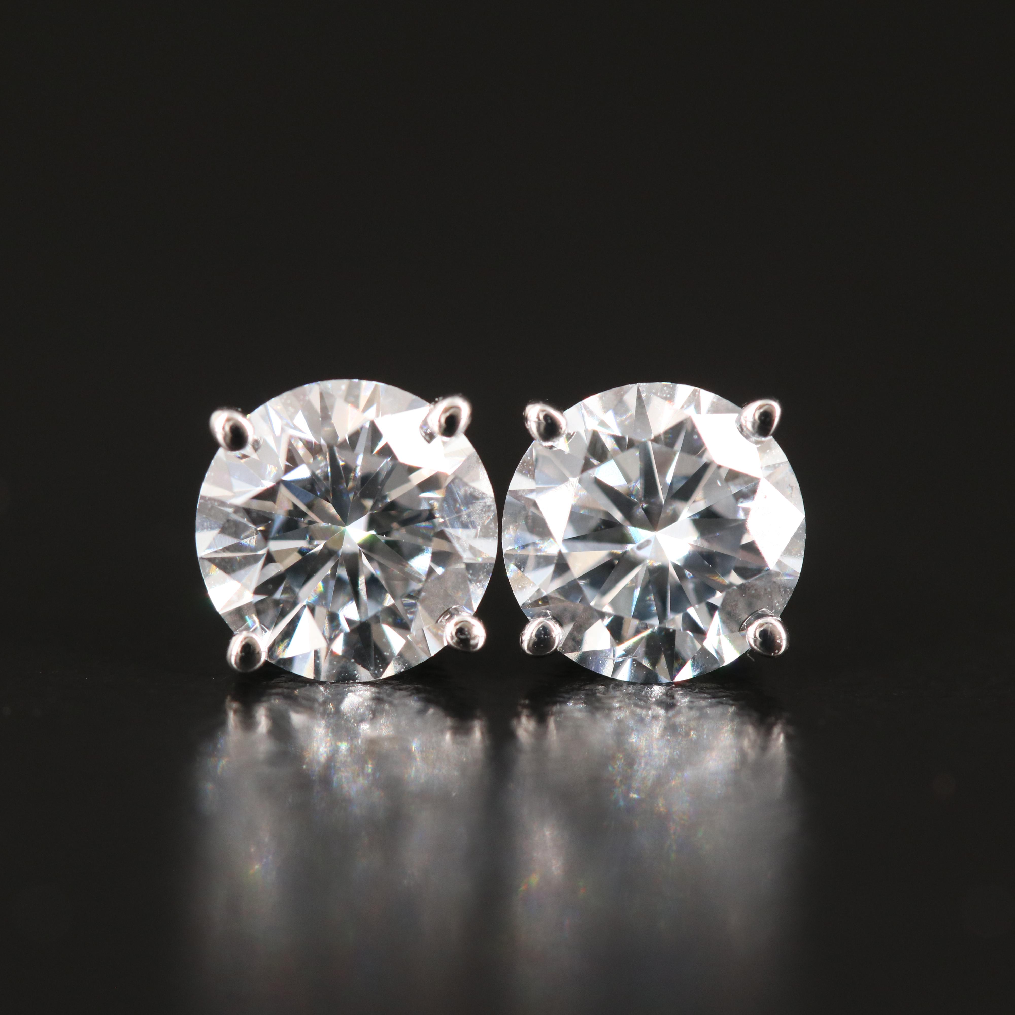 14K 1.45 CTW Lab Grown Diamond Stud Earrings