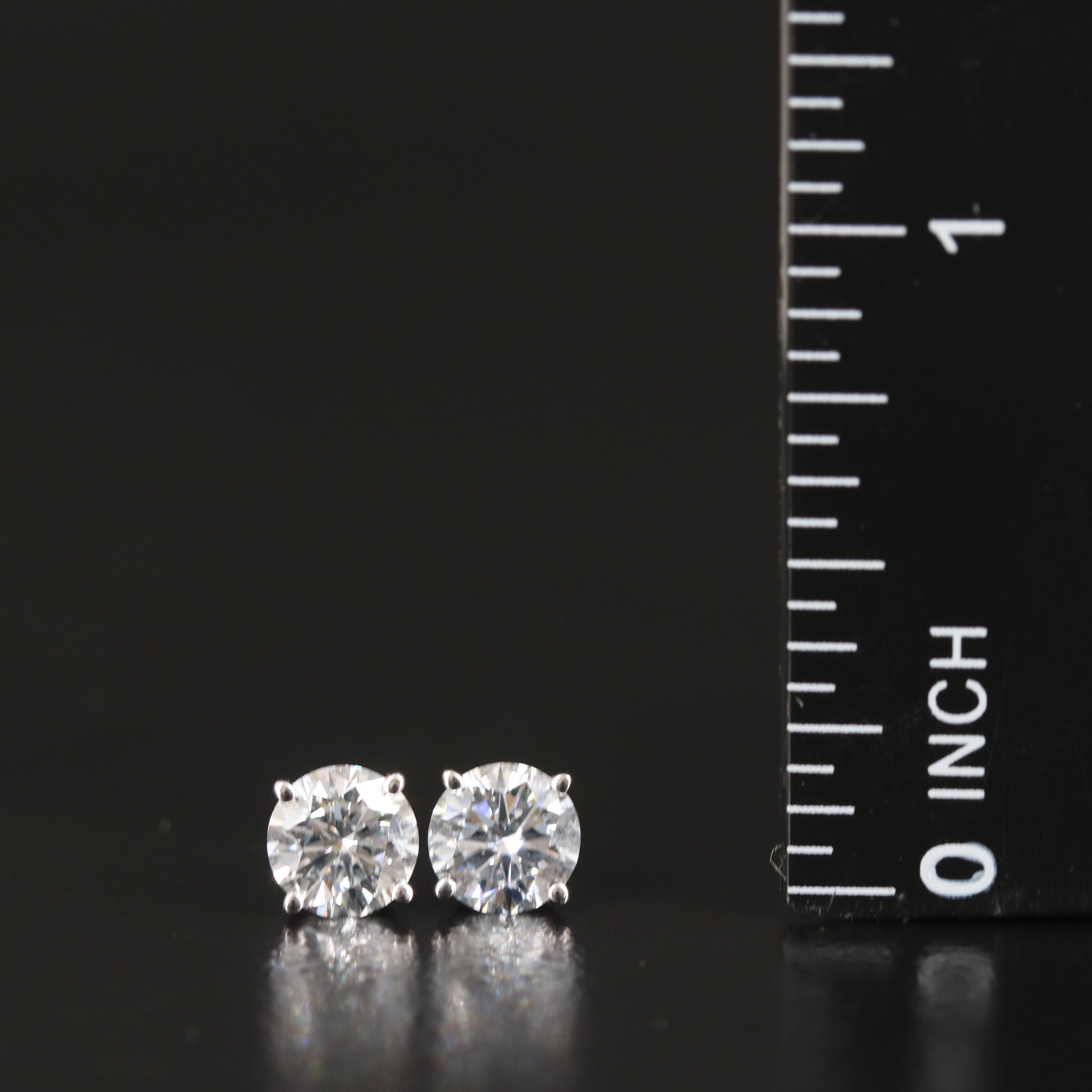 14K 1.45 CTW Lab Grown Diamond Stud Earrings