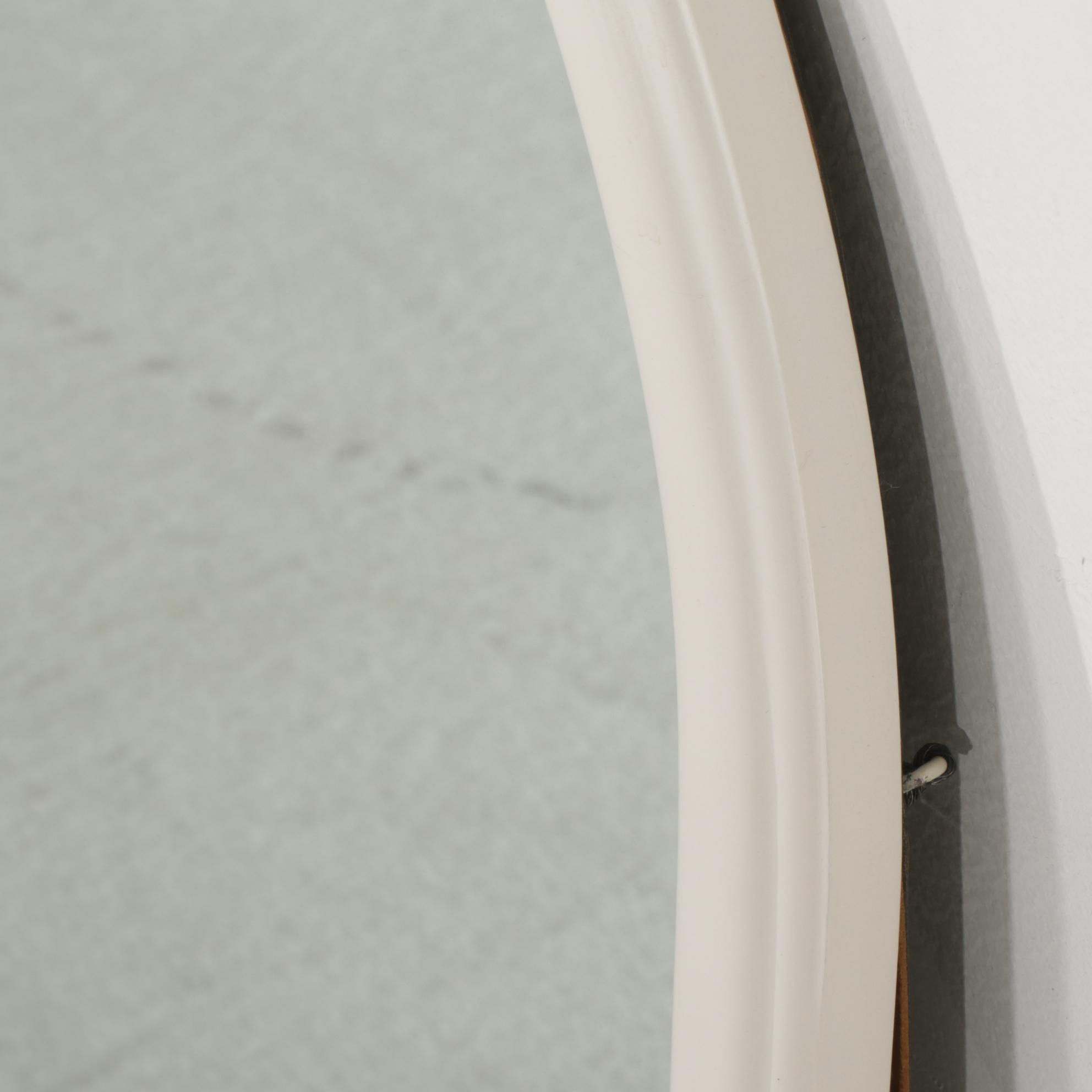 West Michigan Furniture Co. White and Paint-Decorated Dresser with Mirror