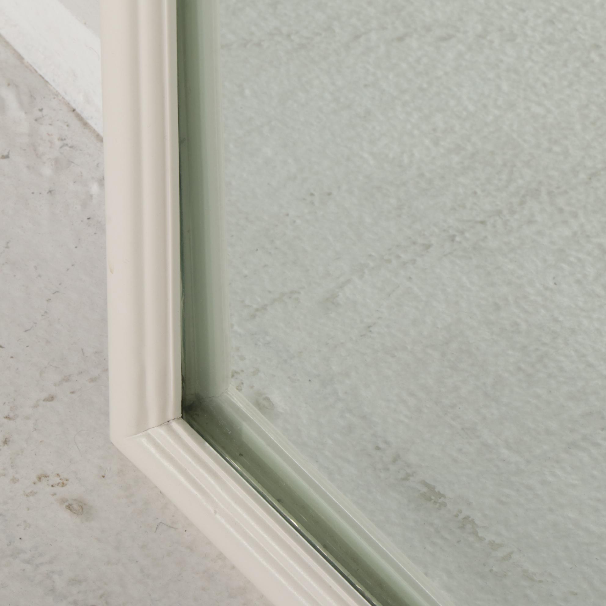 West Michigan Furniture Co. White and Paint-Decorated Dresser with Mirror