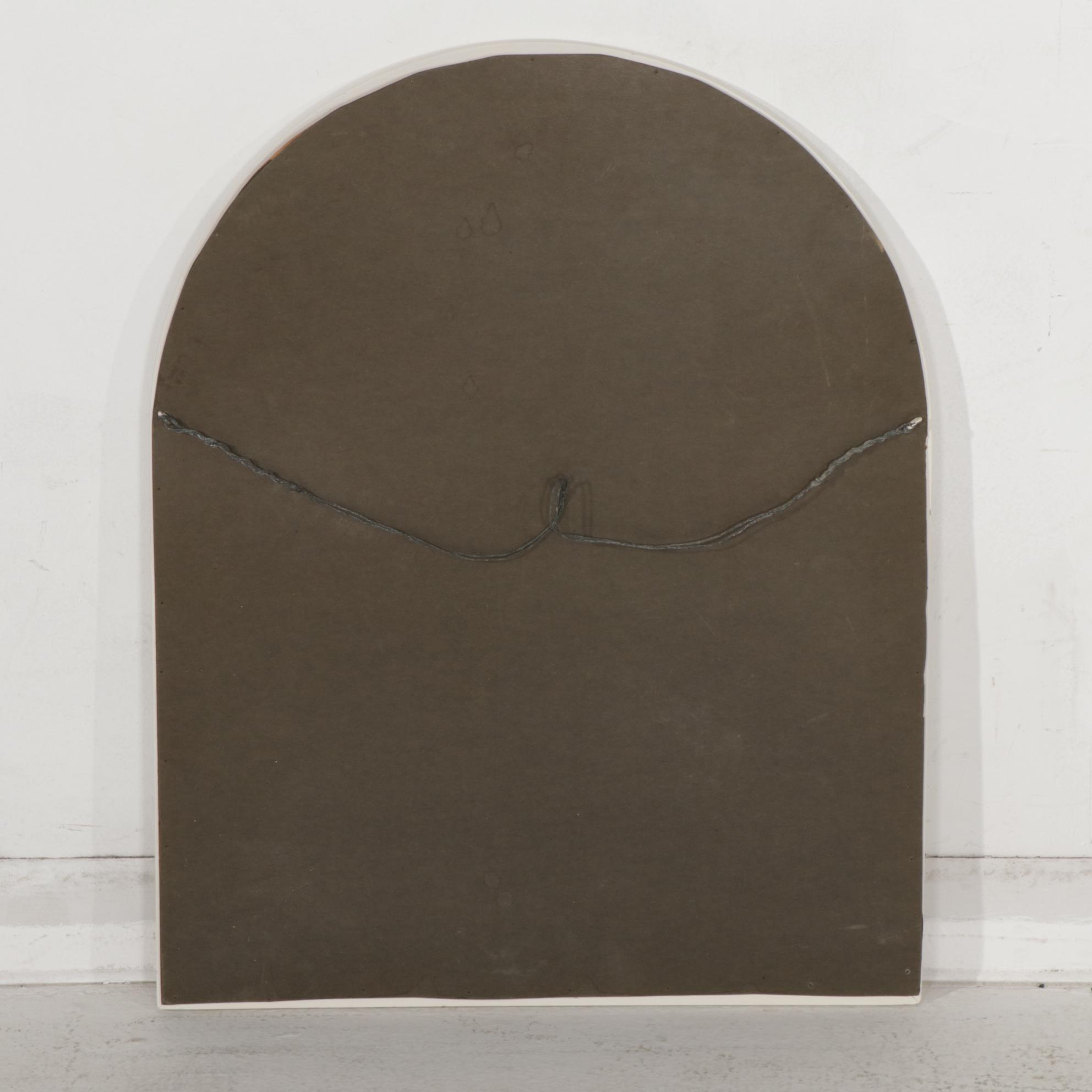 West Michigan Furniture Co. White and Paint-Decorated Dresser with Mirror