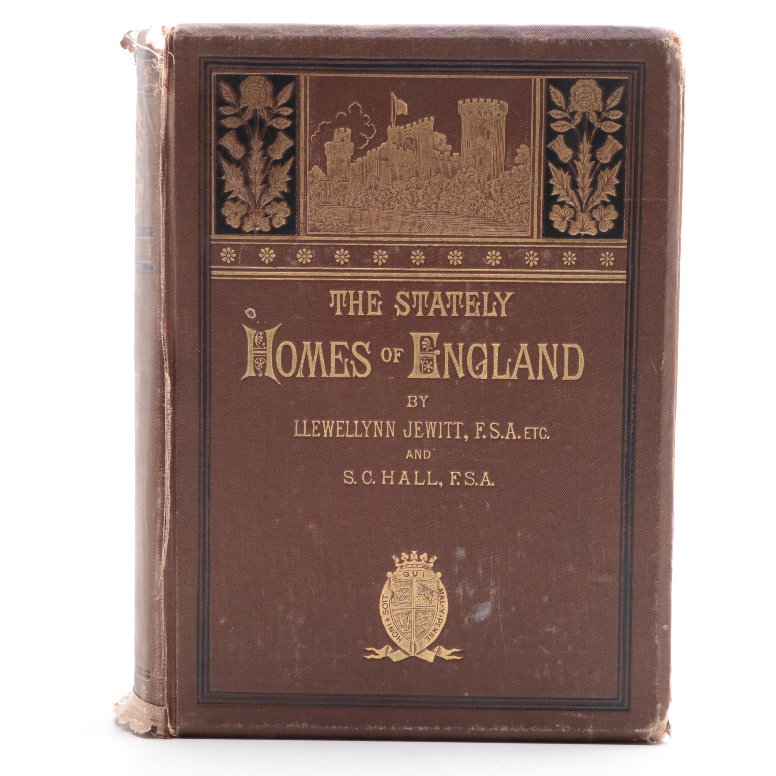 Illustrated "The Stately Homes of England" by Llewellynn Jewitt, Late 19th C.