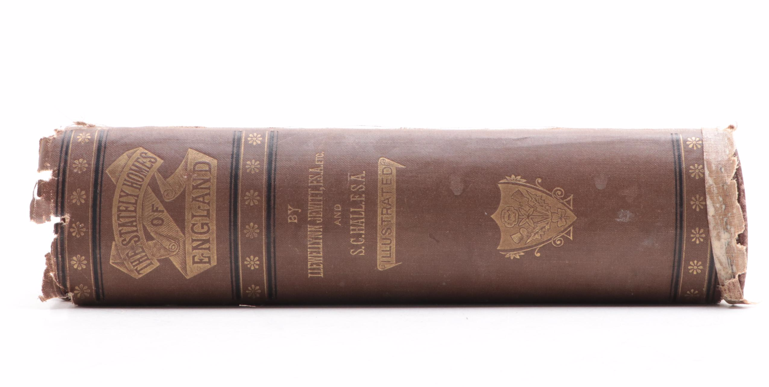Illustrated "The Stately Homes of England" by Llewellynn Jewitt, Late 19th C.