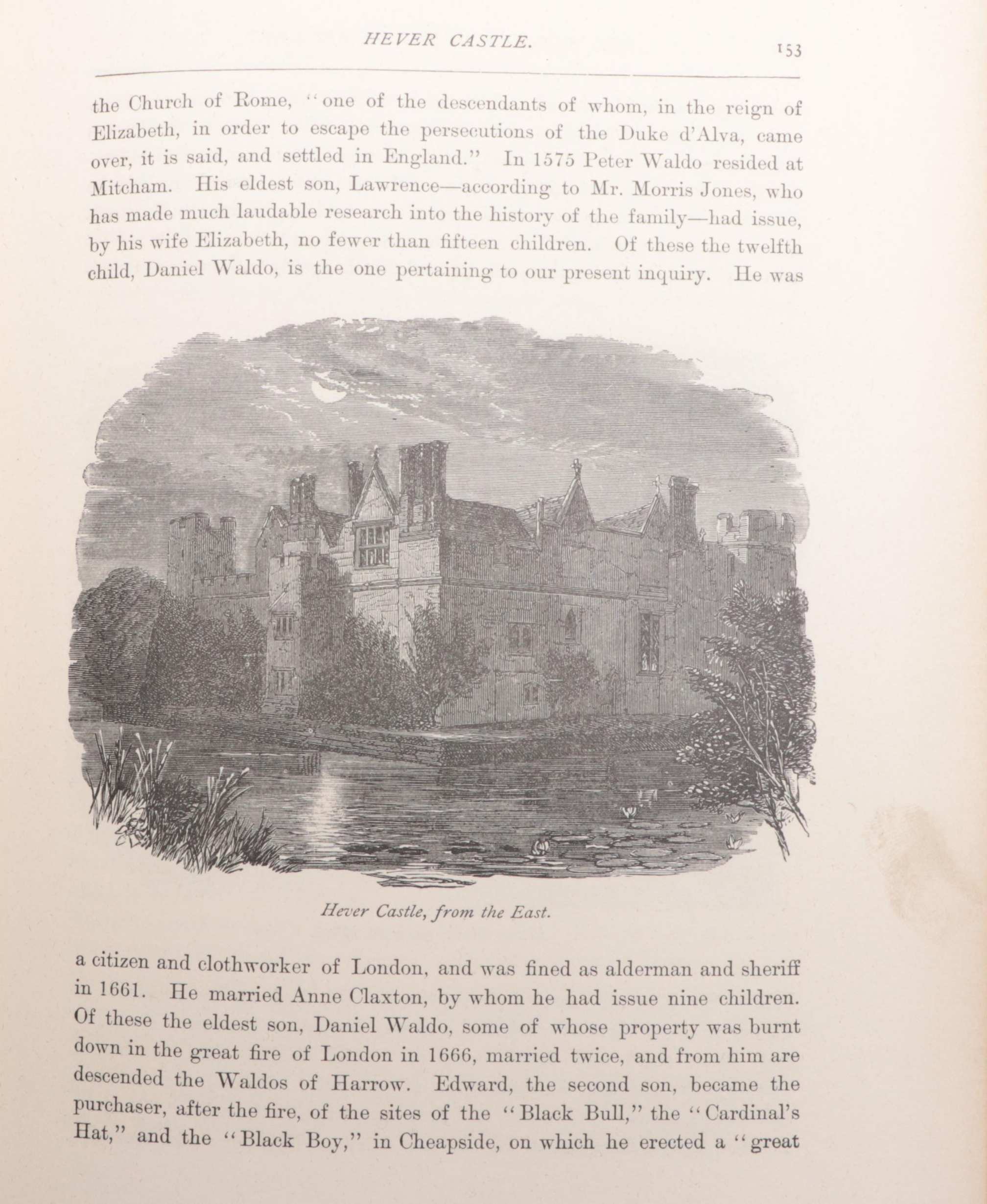 Illustrated "The Stately Homes of England" by Llewellynn Jewitt, Late 19th C.