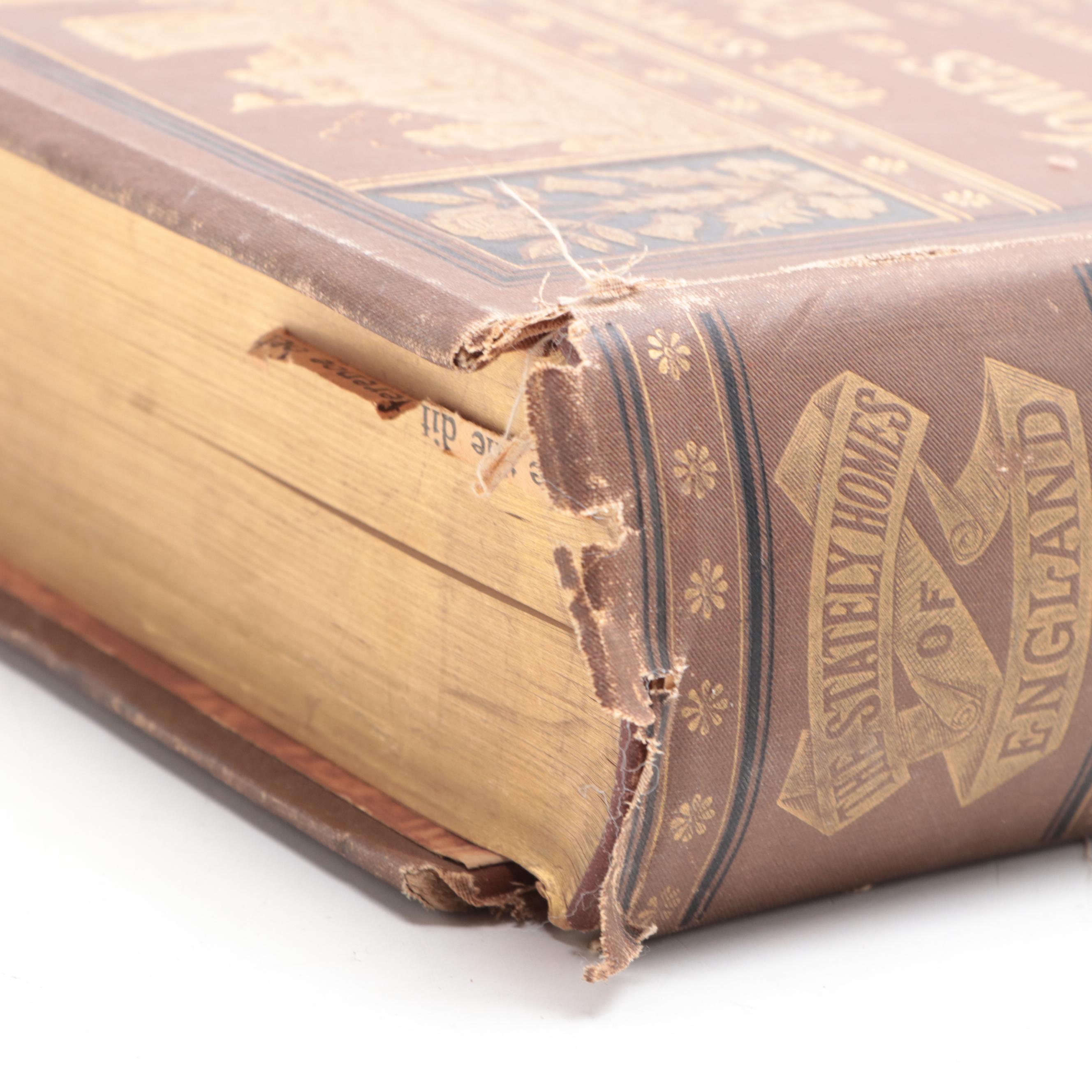 Illustrated "The Stately Homes of England" by Llewellynn Jewitt, Late 19th C.