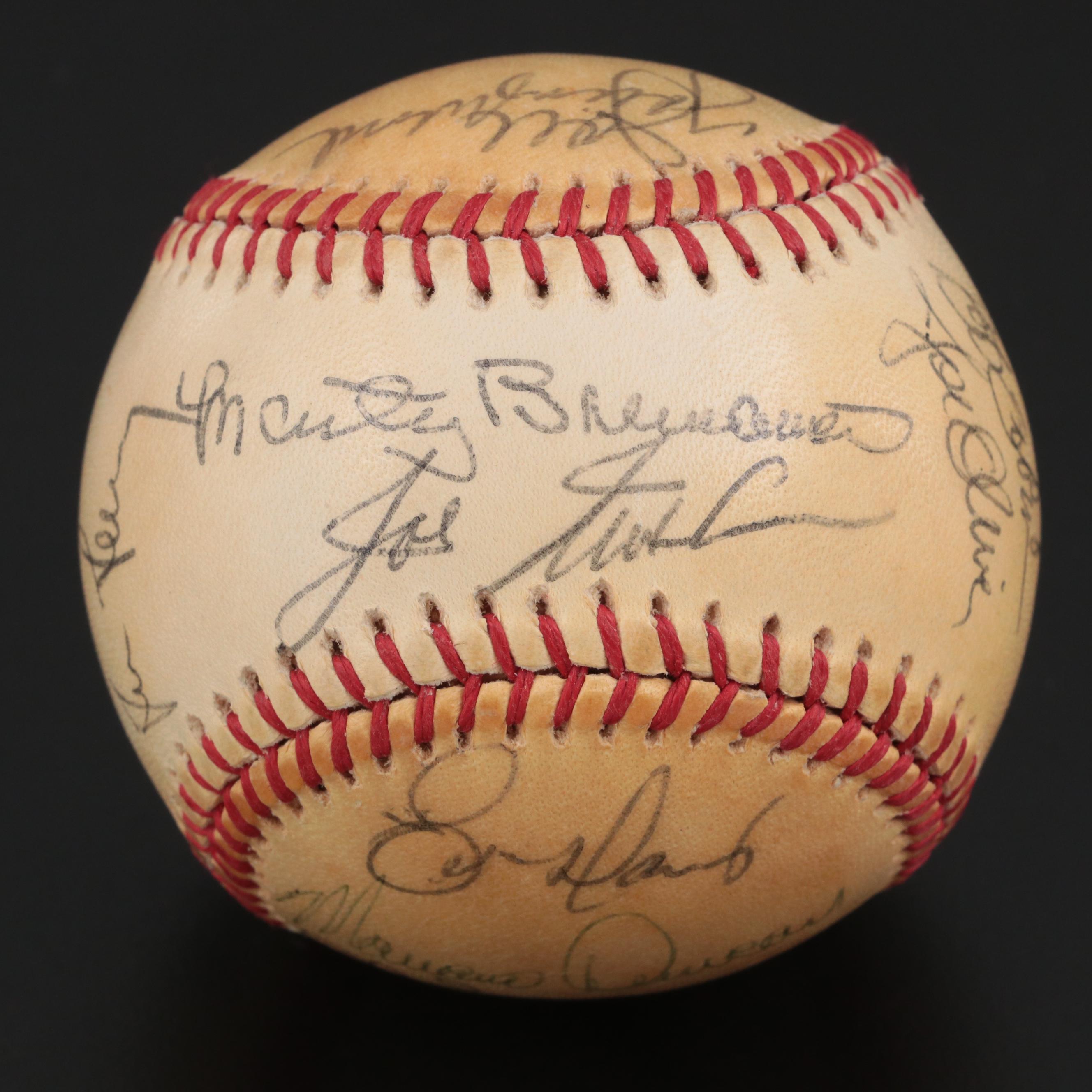 1989 Cincinnati Reds Nuxhall, Larkin, Davis, O'Neill, Others Team Signed Ball