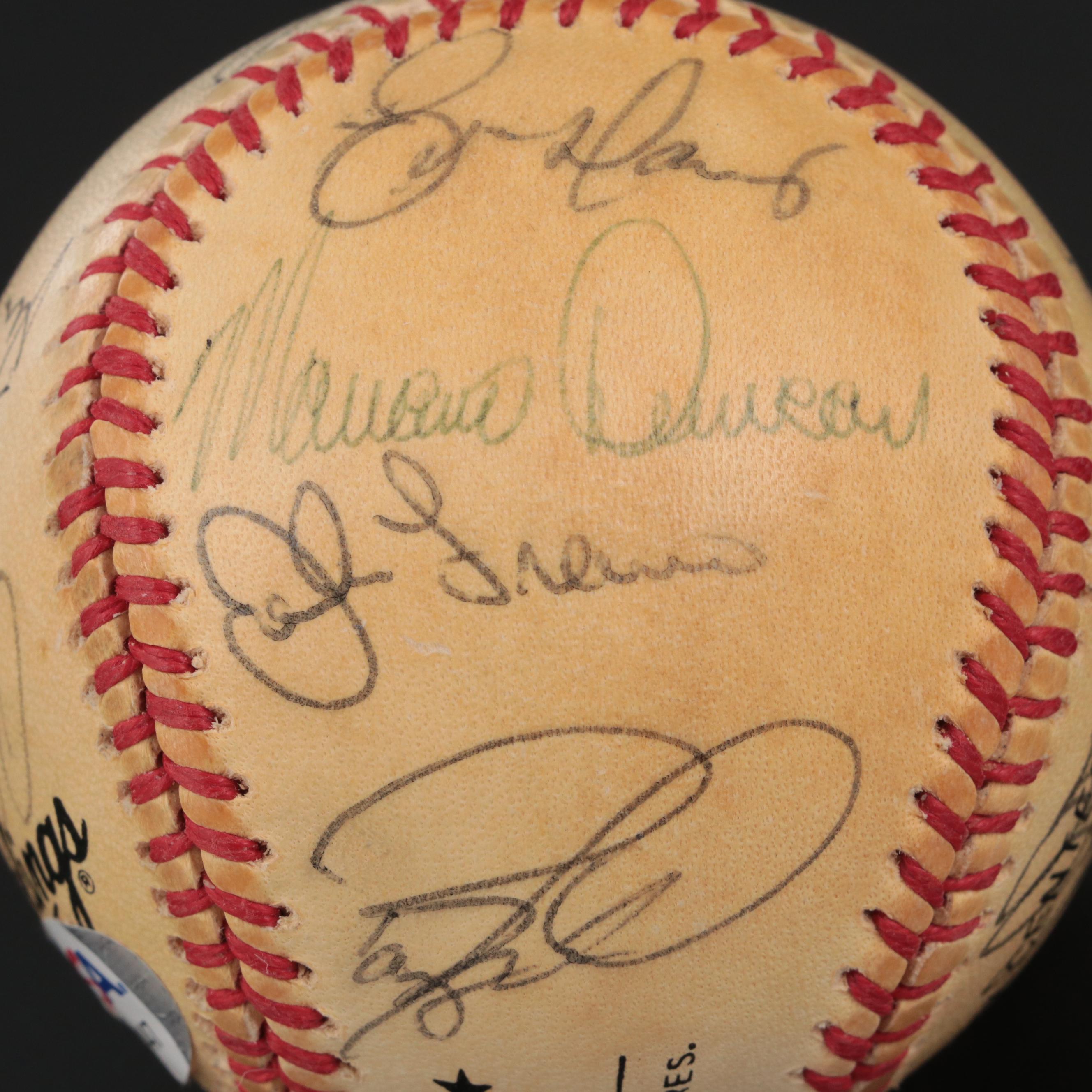 1989 Cincinnati Reds Nuxhall, Larkin, Davis, O'Neill, Others Team Signed Ball