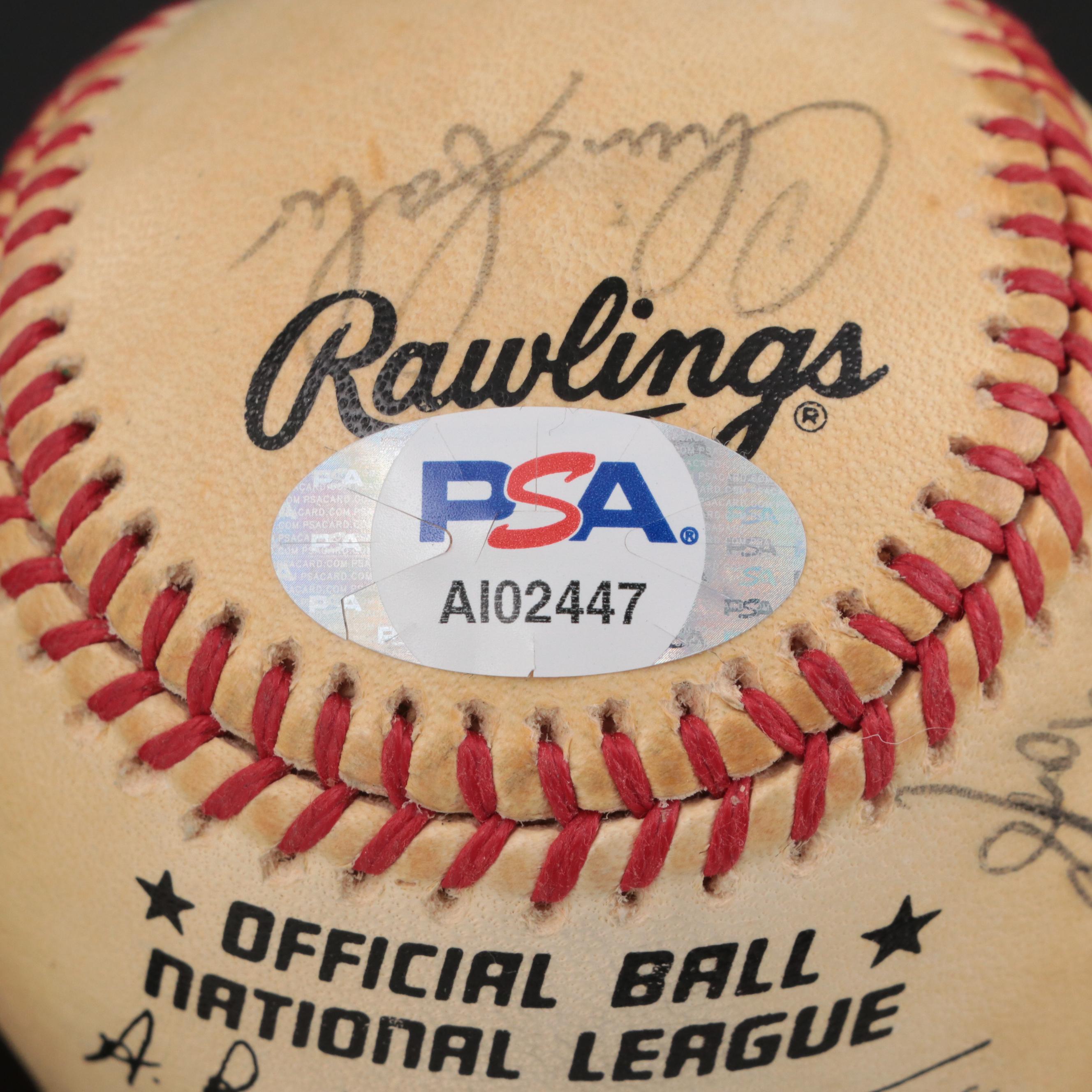 1989 Cincinnati Reds Nuxhall, Larkin, Davis, O'Neill, Others Team Signed Ball