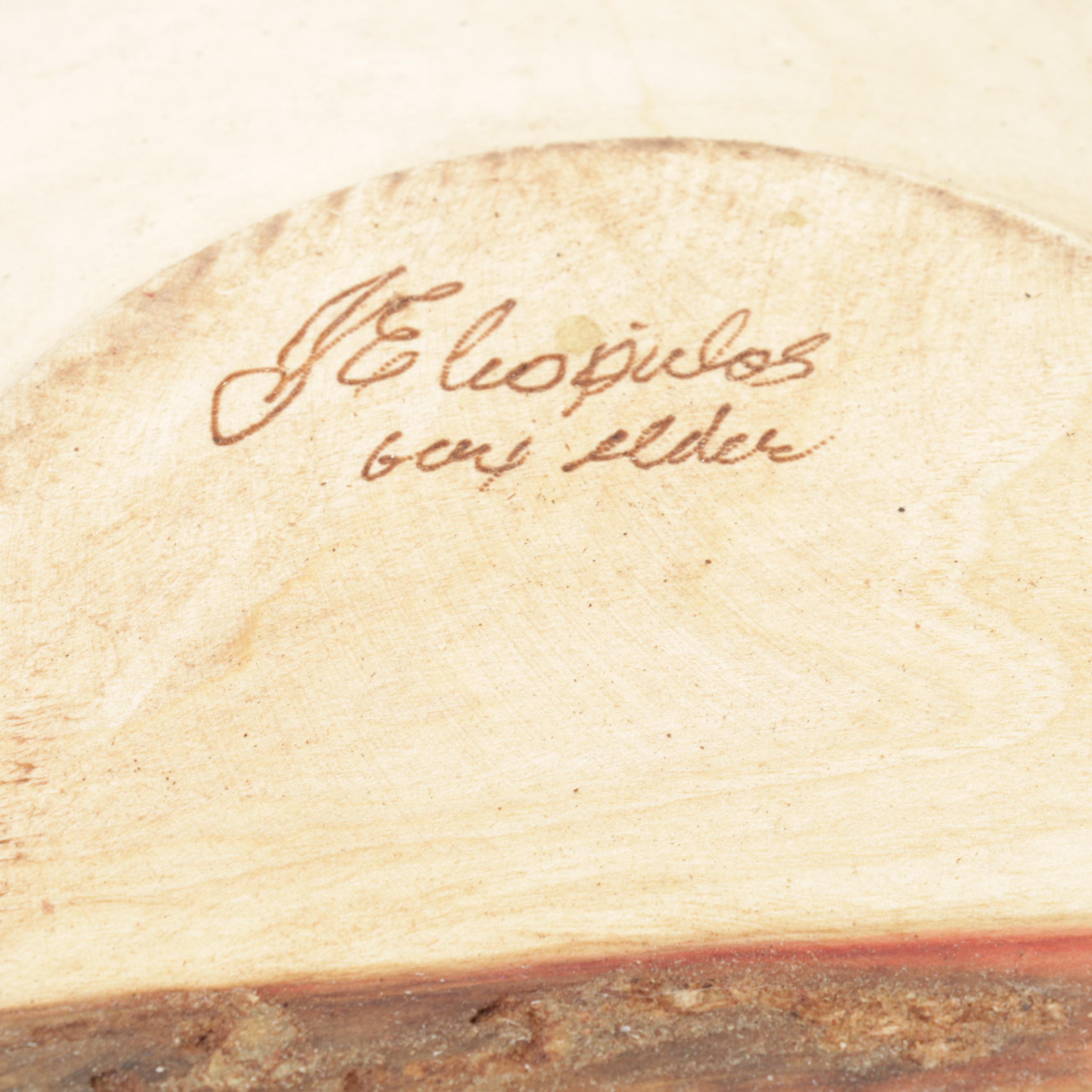 Jim Eliopulos Turned Box Elder Wood Bowls and Walnut Dolphin Sculpture