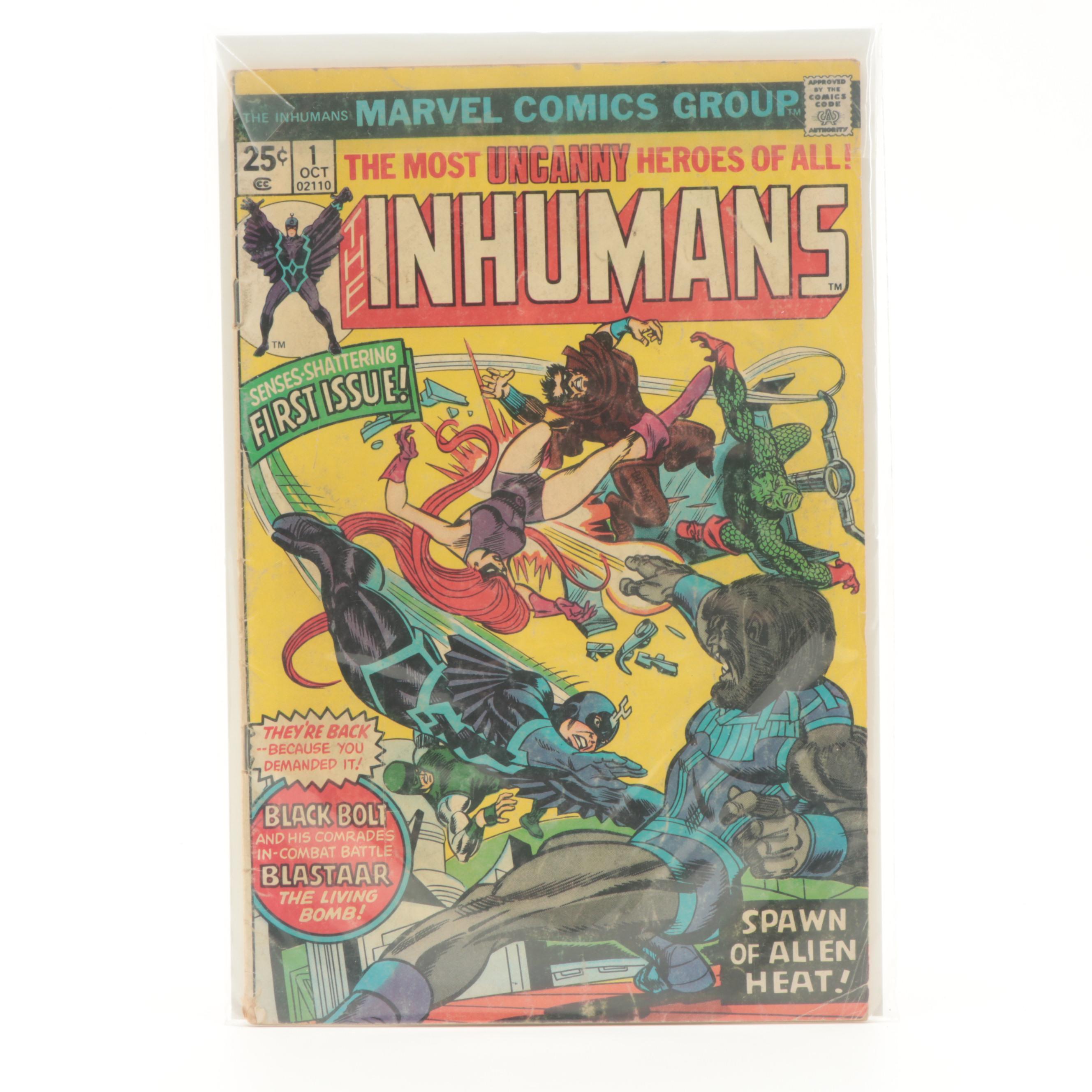 Marvel Bronze Age The Inhumans #1 and #2 Comic Books, 1975