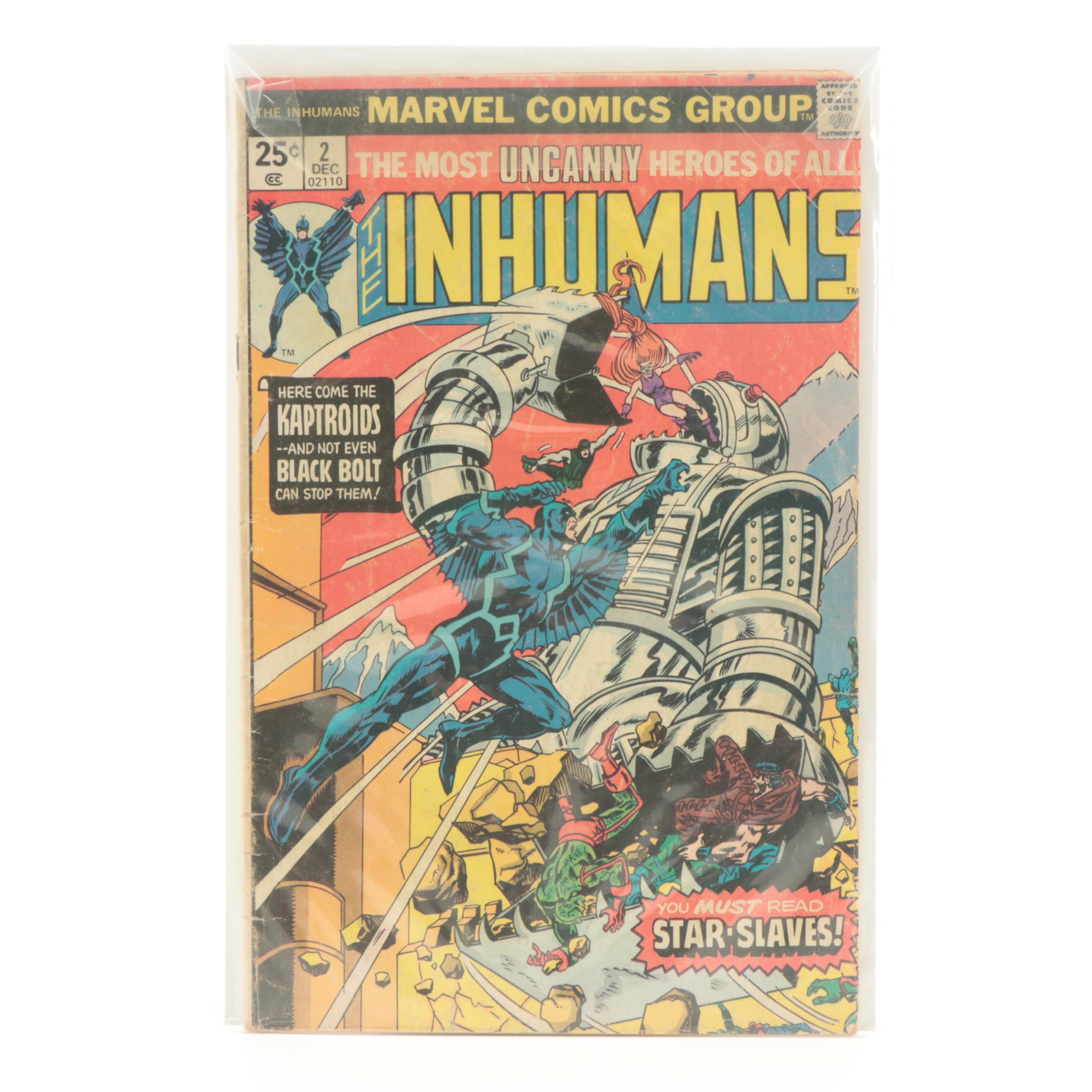 Marvel Bronze Age The Inhumans #1 and #2 Comic Books, 1975
