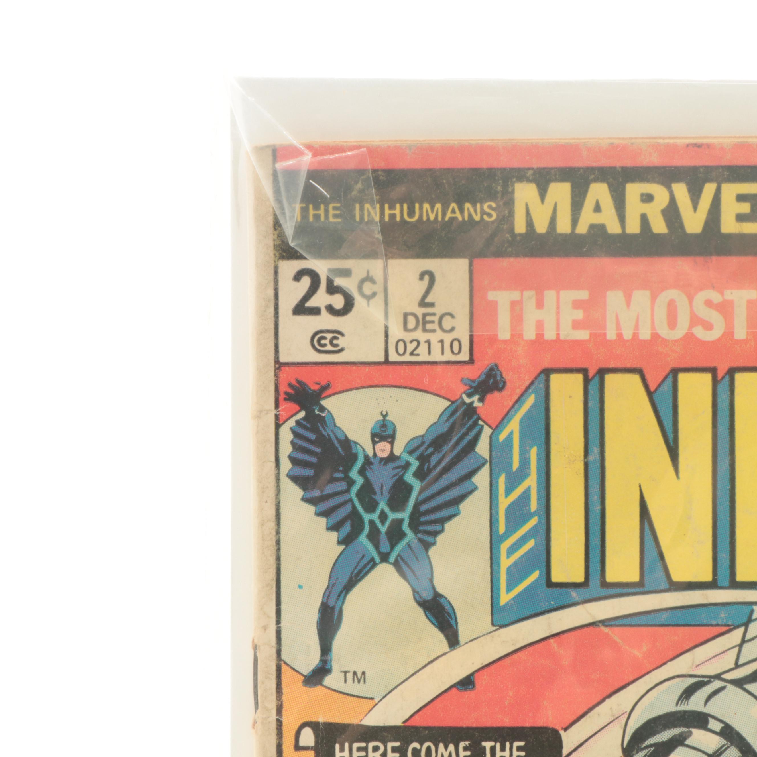 Marvel Bronze Age The Inhumans #1 and #2 Comic Books, 1975