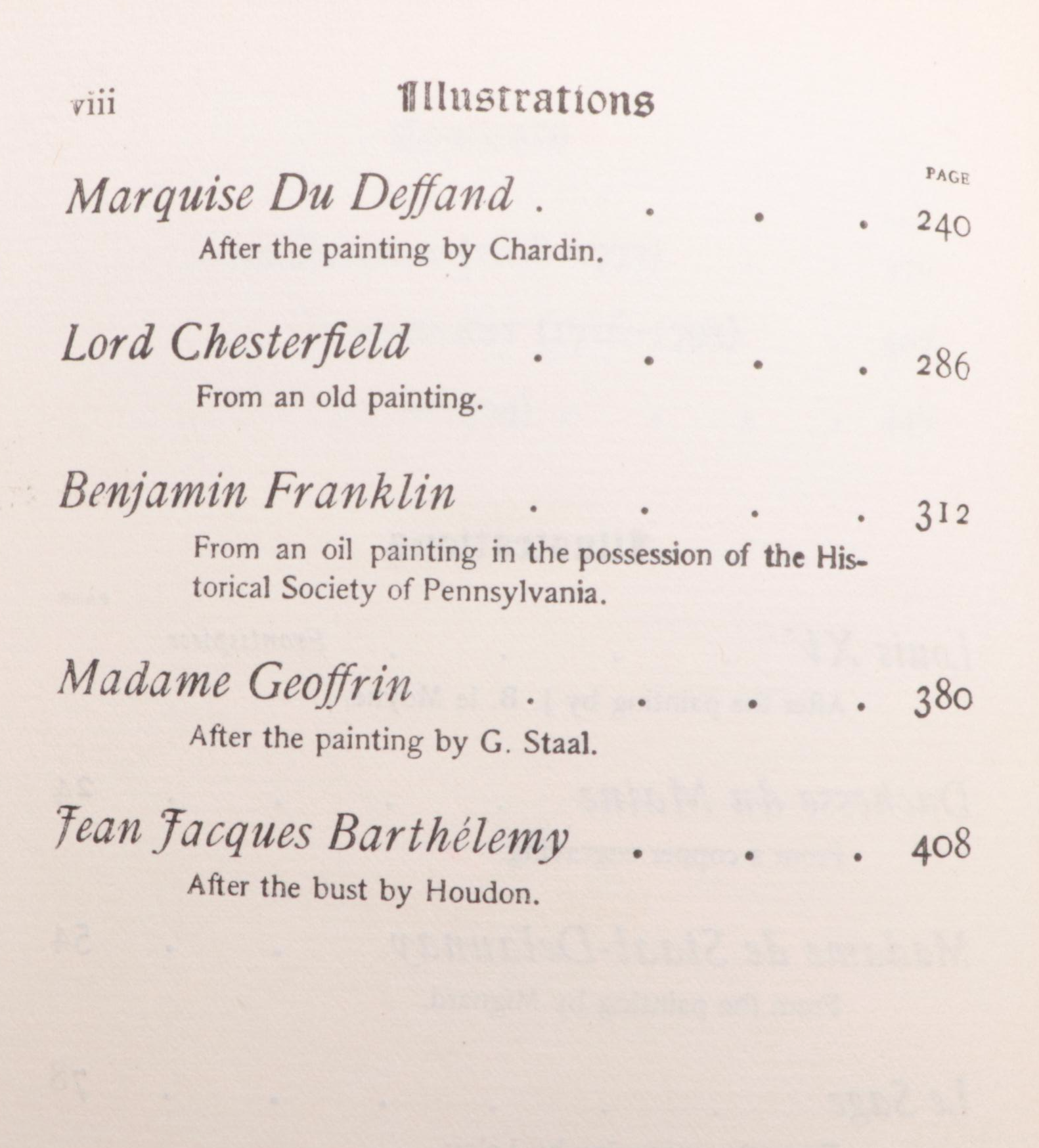 "Portraits of the Eighteenth Century" Complete Set by C. A. Sainte-Beuve, 1905