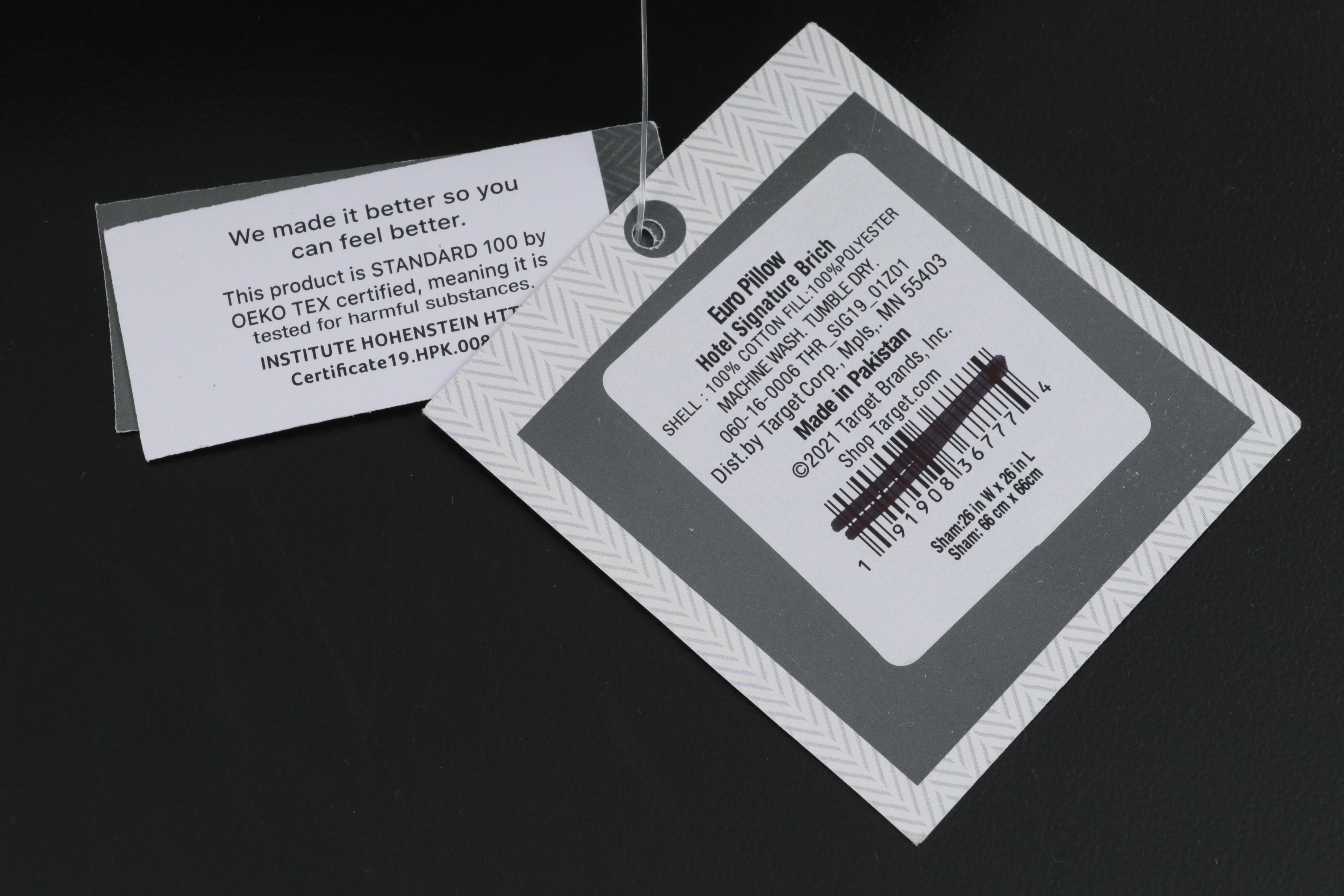 Three Threshold Signature Birch Border Euro Bed Pillows