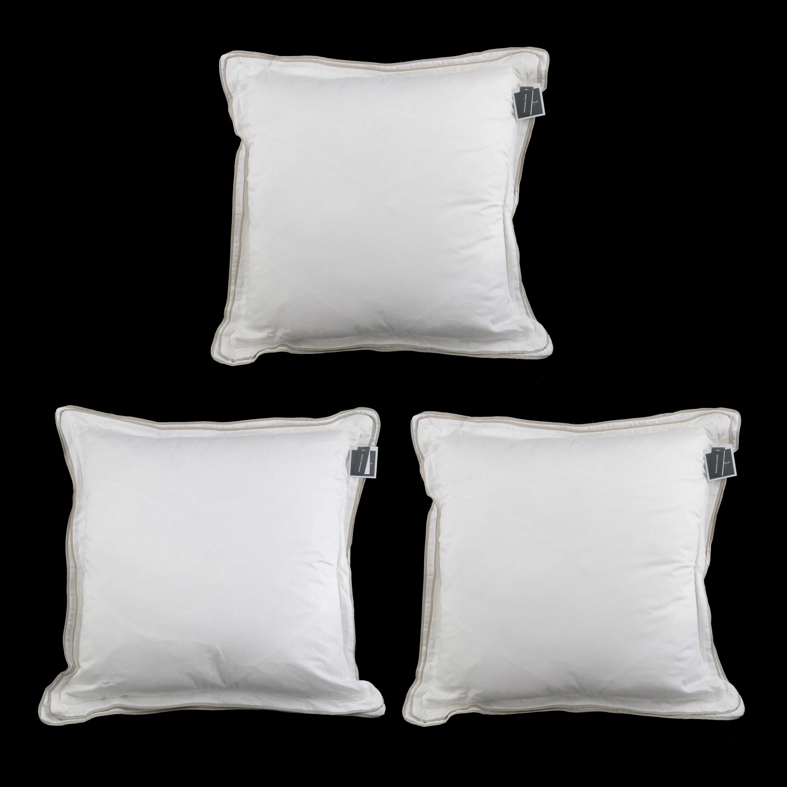 Three Threshold Signature Birch Border Euro Bed Pillows