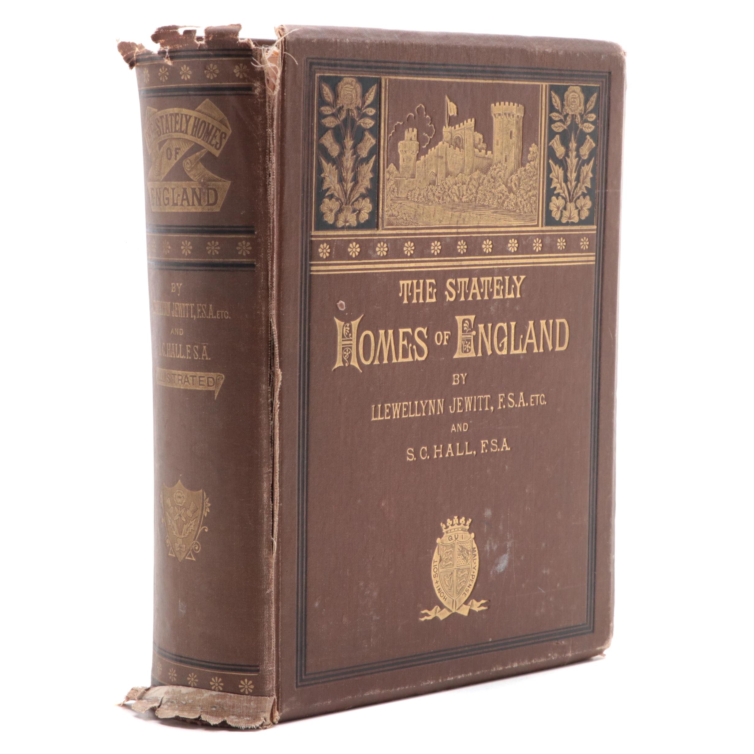 Illustrated "The Stately Homes of England" by Llewellynn Jewitt, Late 19th C.