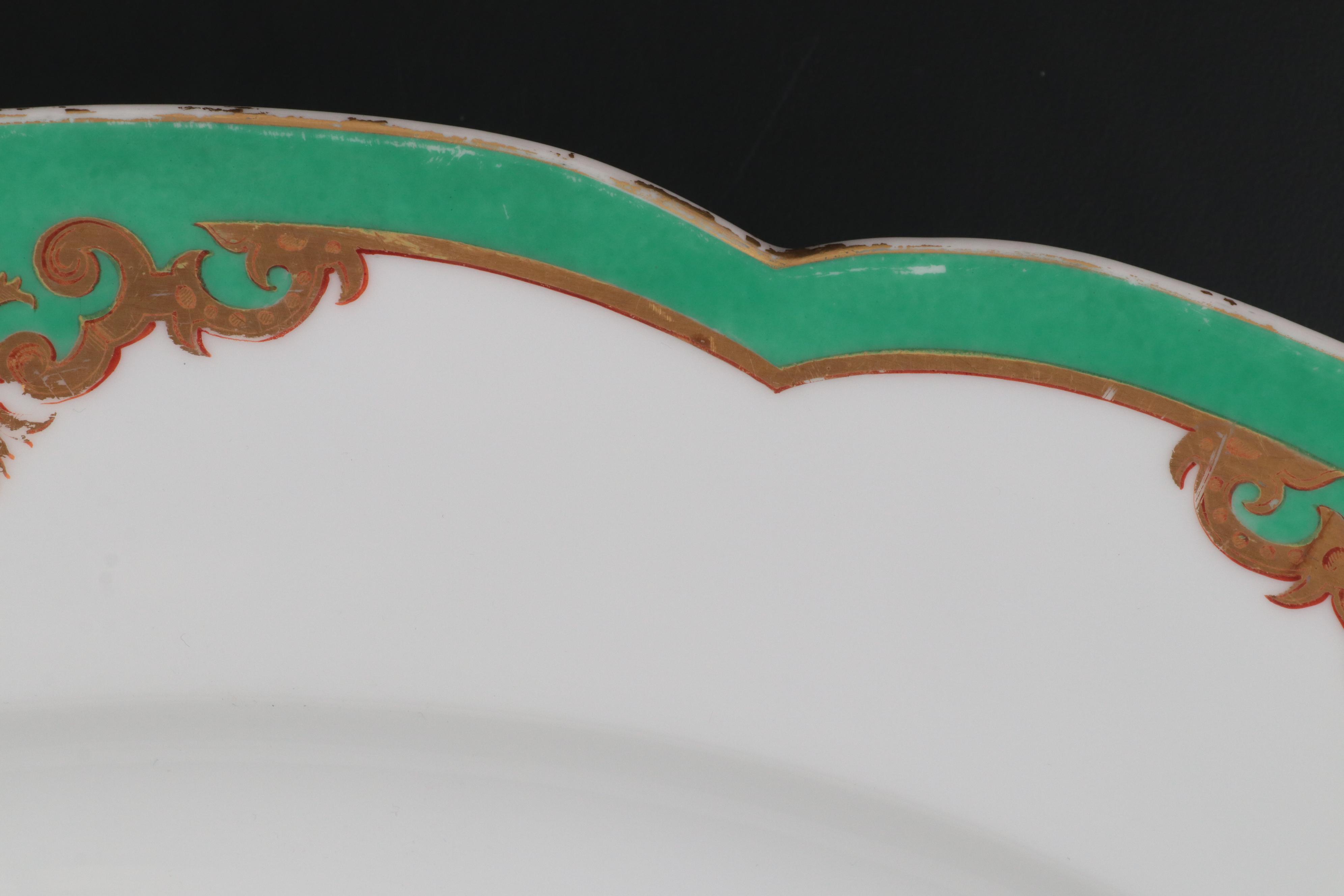 E.V. Haughwout & Co. Hand-Painted French Porcelain Meat Platter