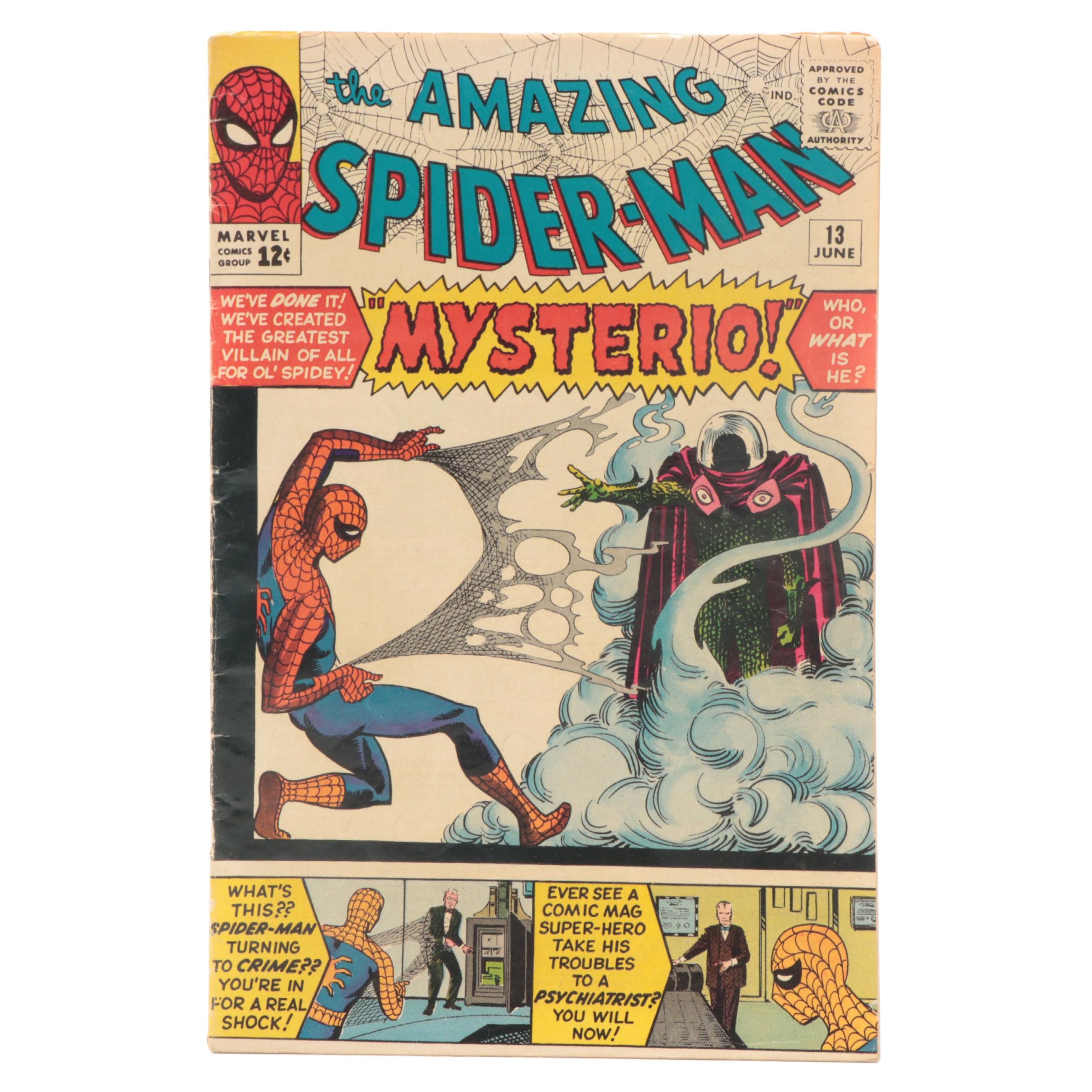 Marvel Silver Age The Amazing Spider-Man #13 First Appearance of Mysterio Comic
