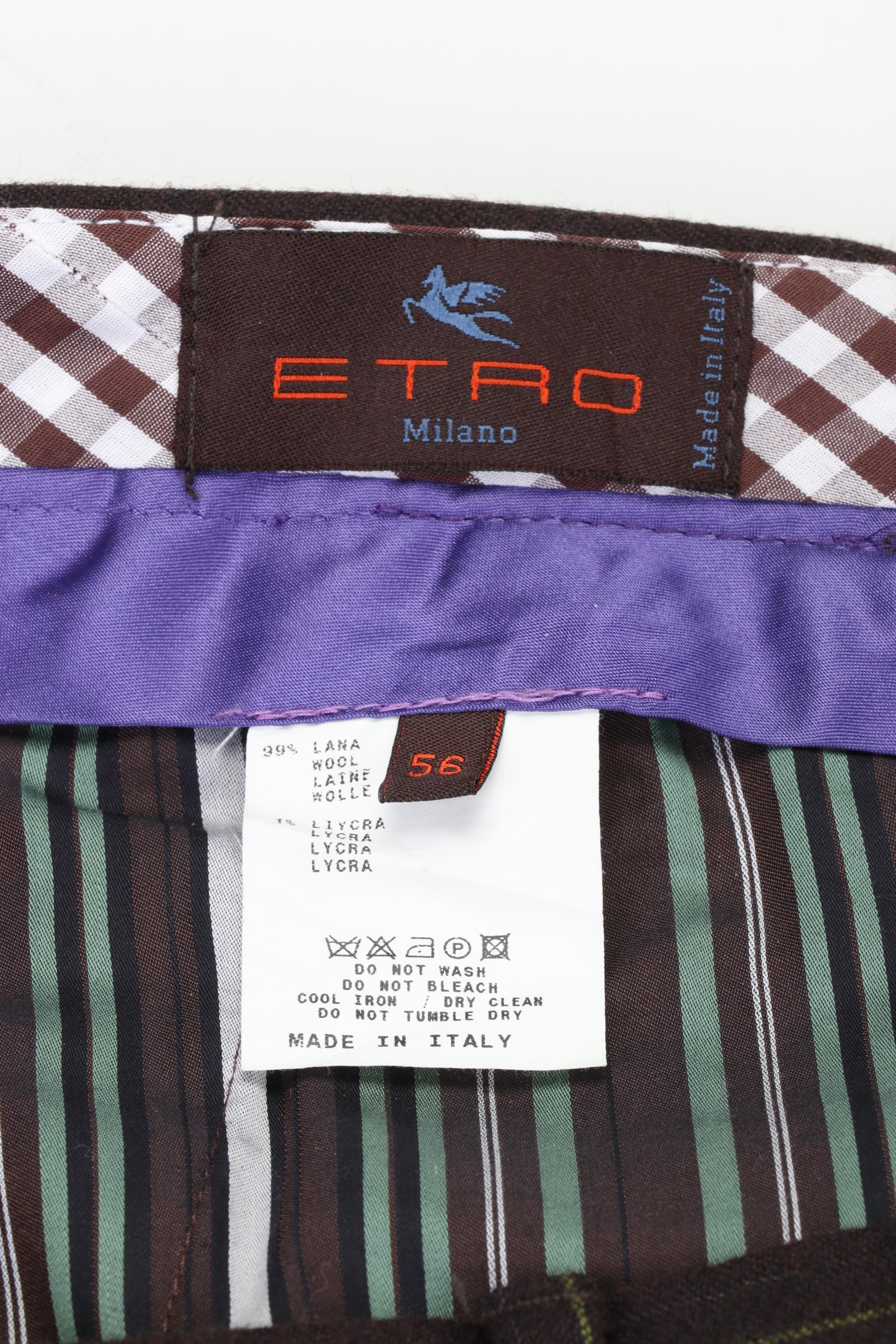 Men's Giorgio Armani, Michael Kors, and ETRO Wool Dress Pants