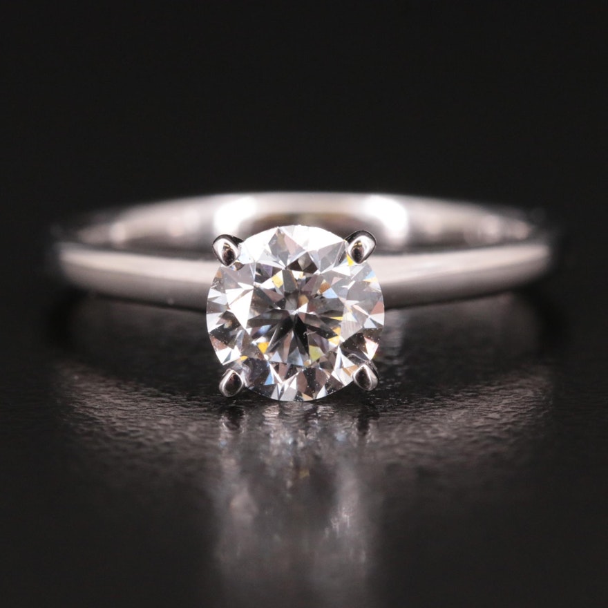 14K 0.86 CT Lab Grown Diamond Solitaire Ring