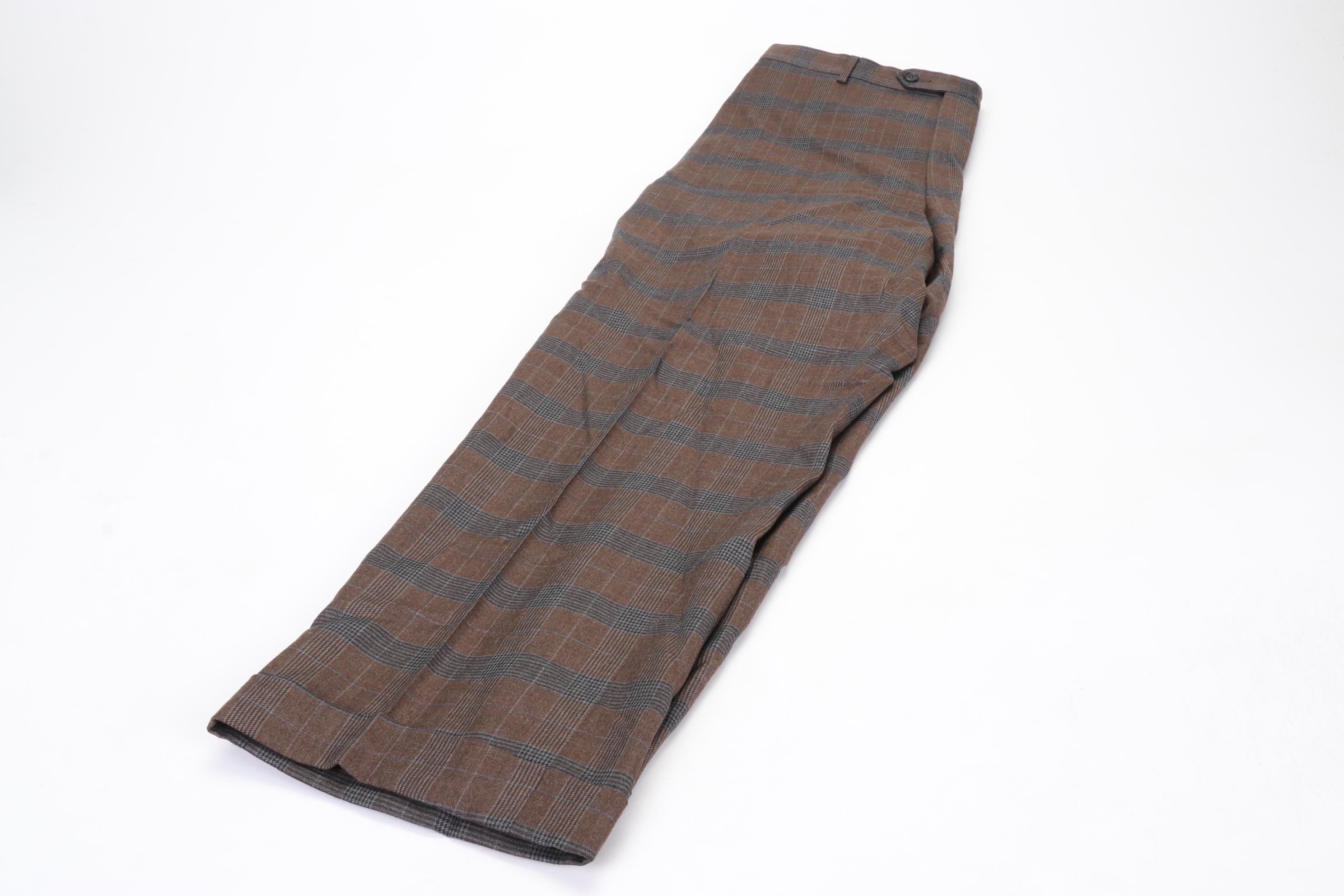 Men's Pal Zileri Abito Privato Italian Wool Tailored Dress Pants