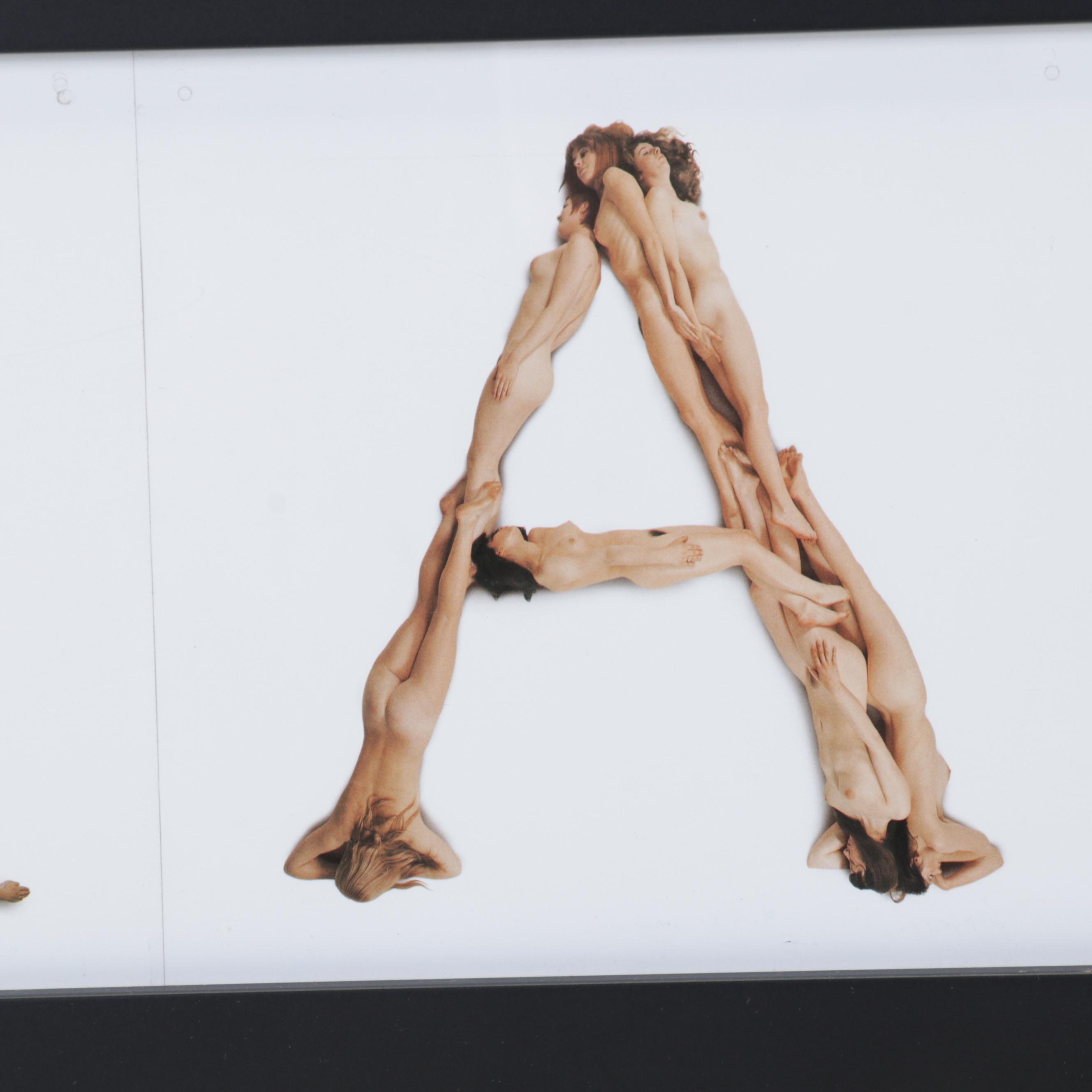 Posed Nudes Offset Lithographs From "Belles Lettres: A Photo-Alphabet," 1971