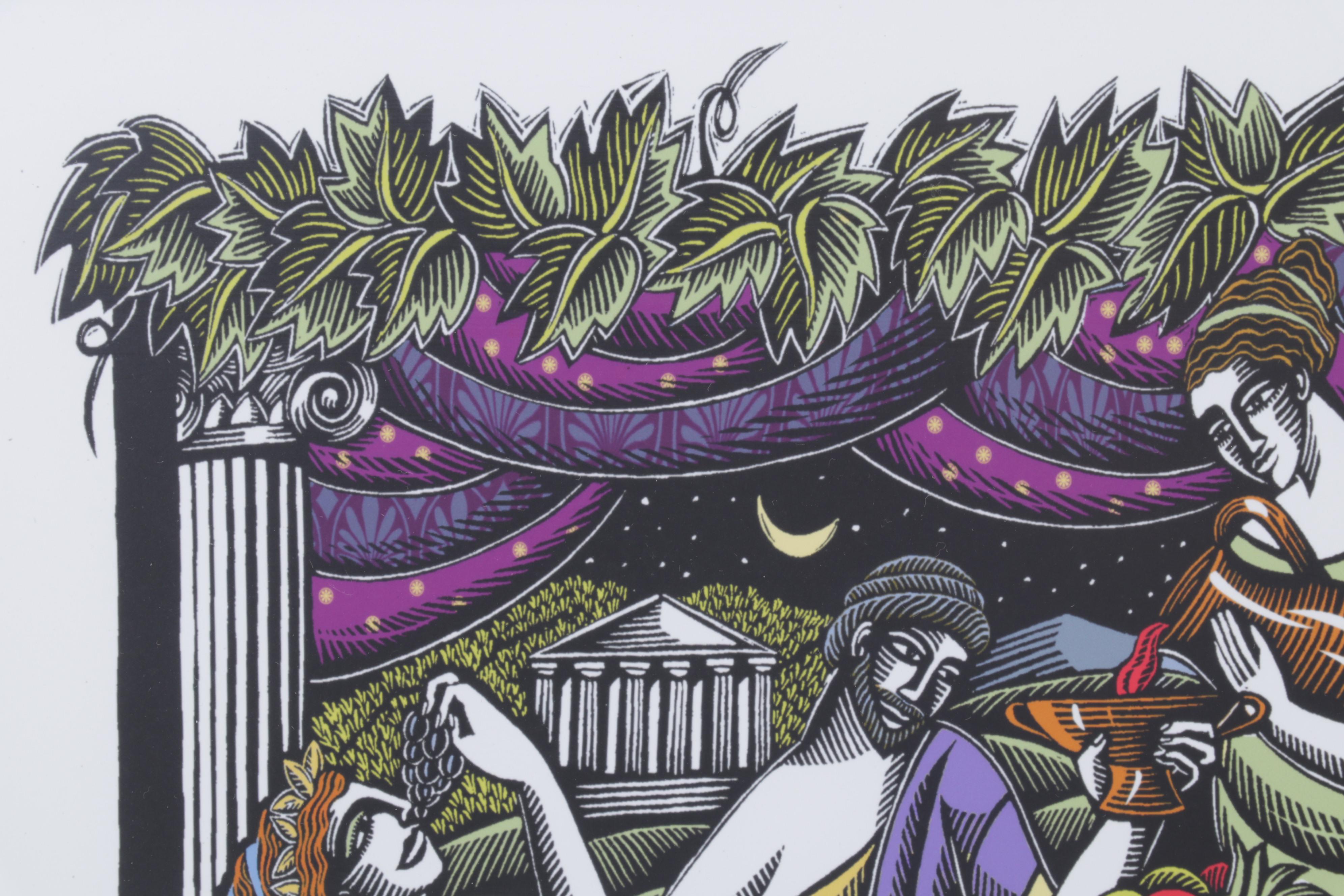 Evangelia Philippidis Giclées "Ancient Evenings" and "Celestial Lovers"