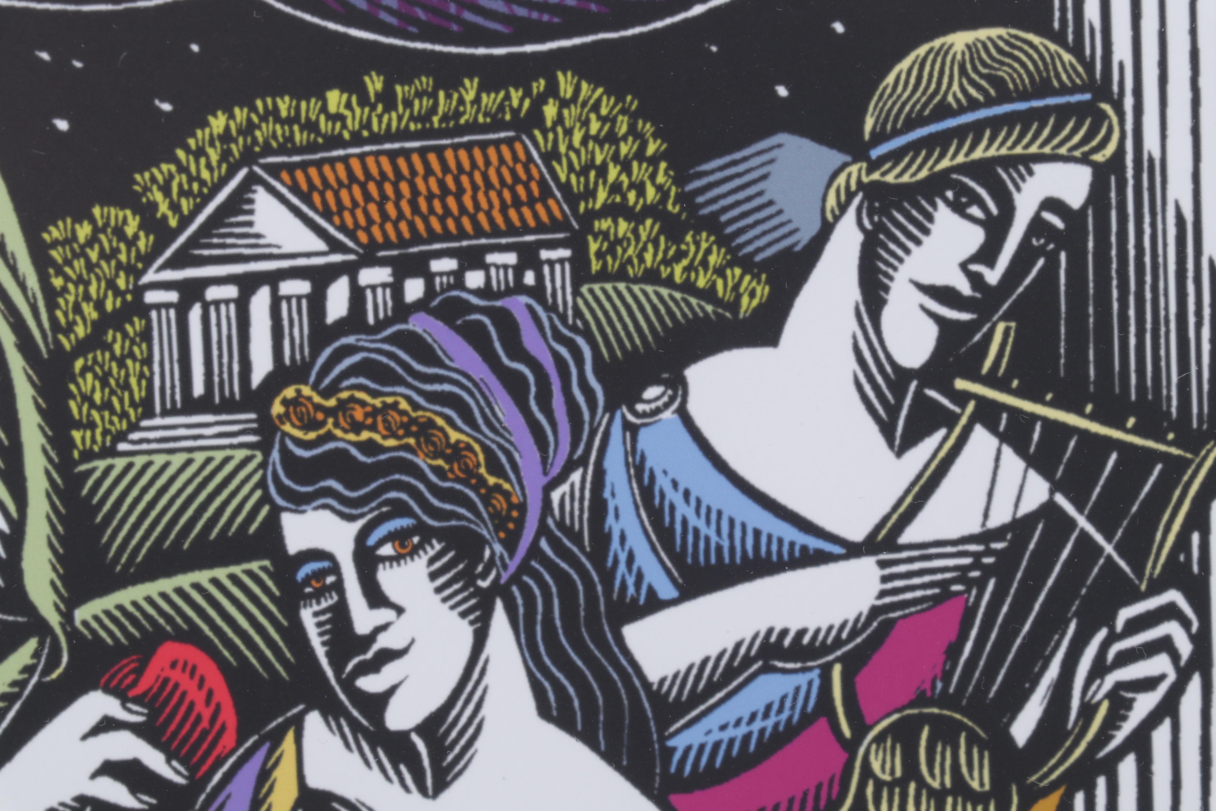 Evangelia Philippidis Giclées "Ancient Evenings" and "Celestial Lovers"