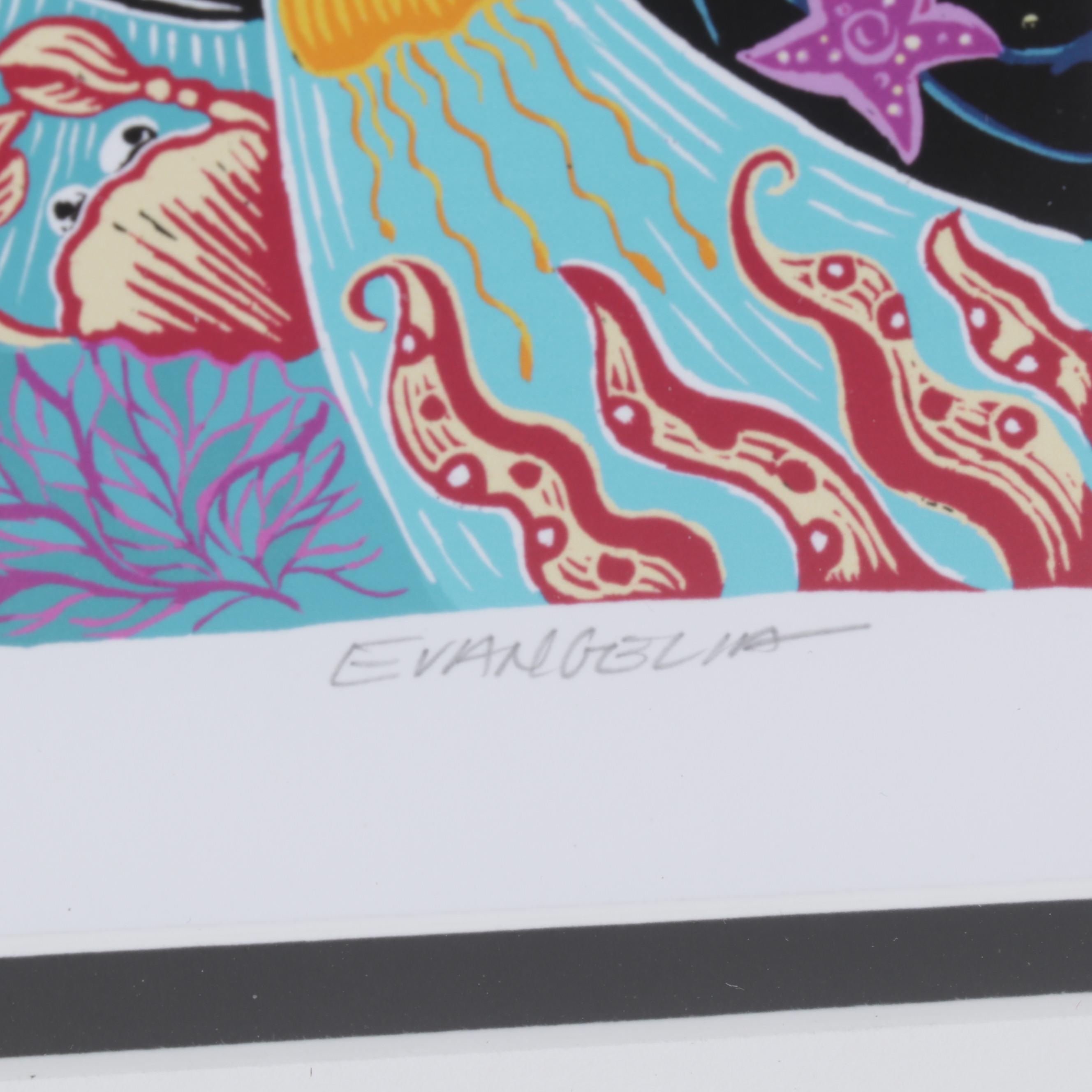 Evangelia Philippidis Giclées "Ancient Evenings" and "Celestial Lovers"