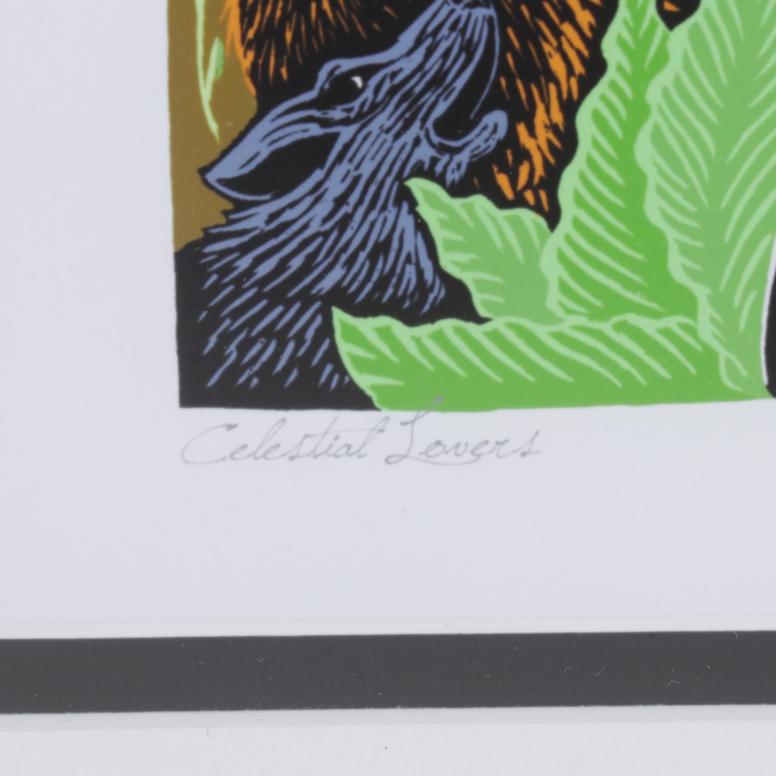 Evangelia Philippidis Giclées "Ancient Evenings" and "Celestial Lovers"