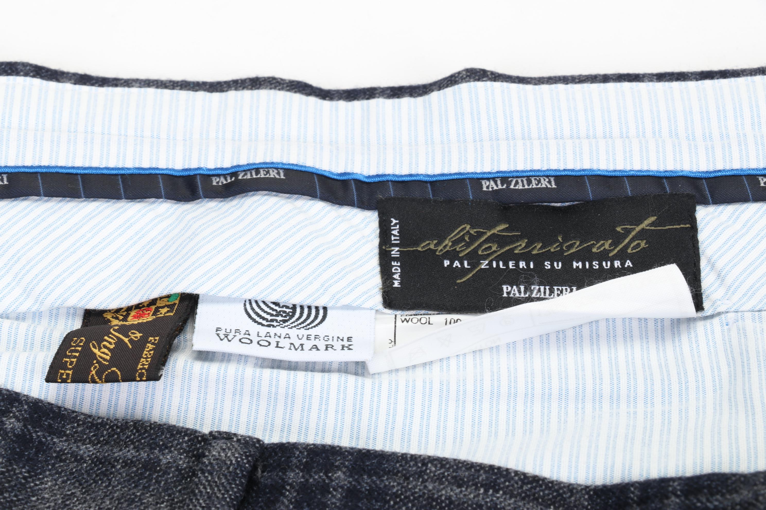 Men's Pal Zileri Abito Privato Trousers in Loro Piana Wool and Linen