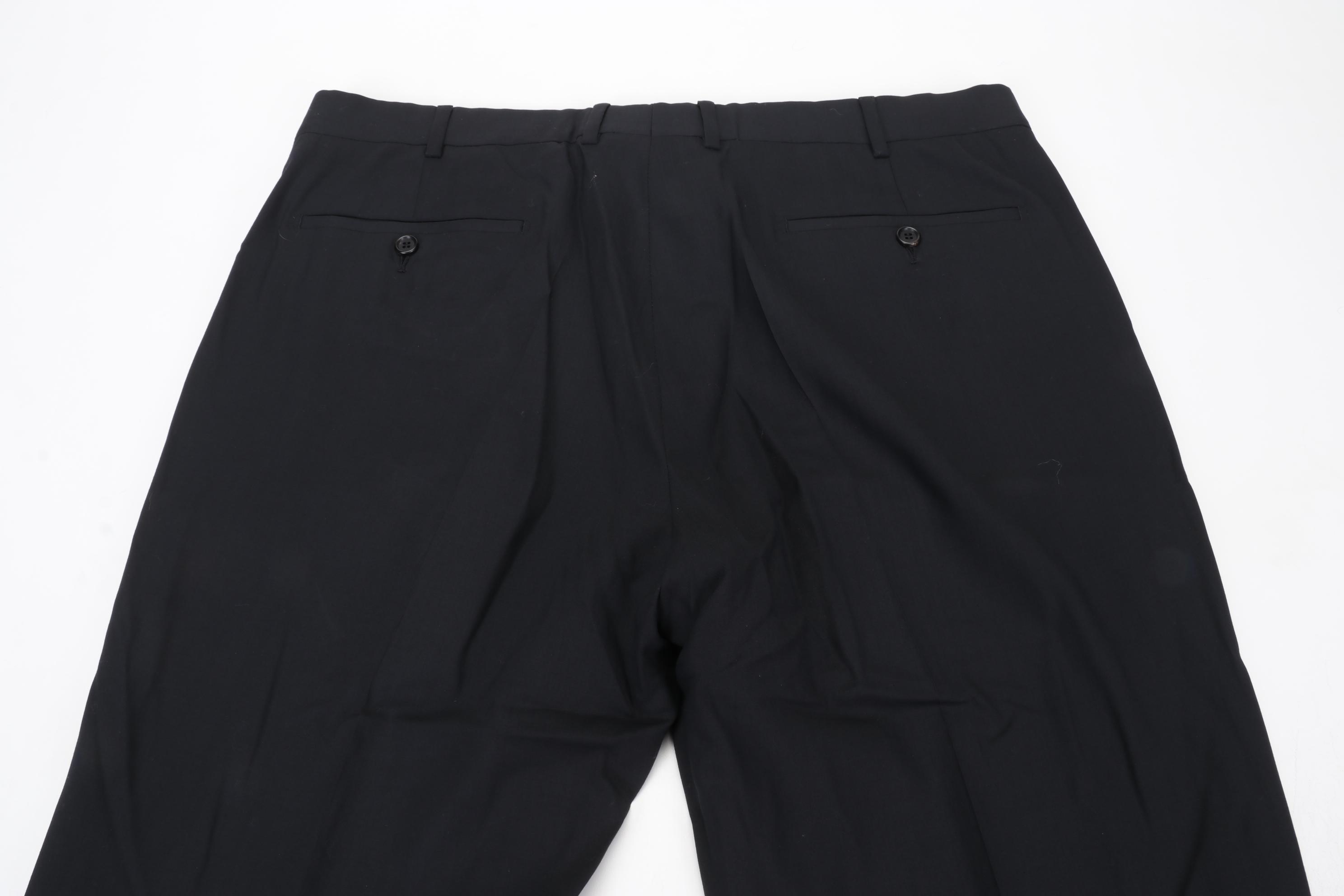 Men's Prada Button Fly and Burberry Houndstooth Patterned Trousers