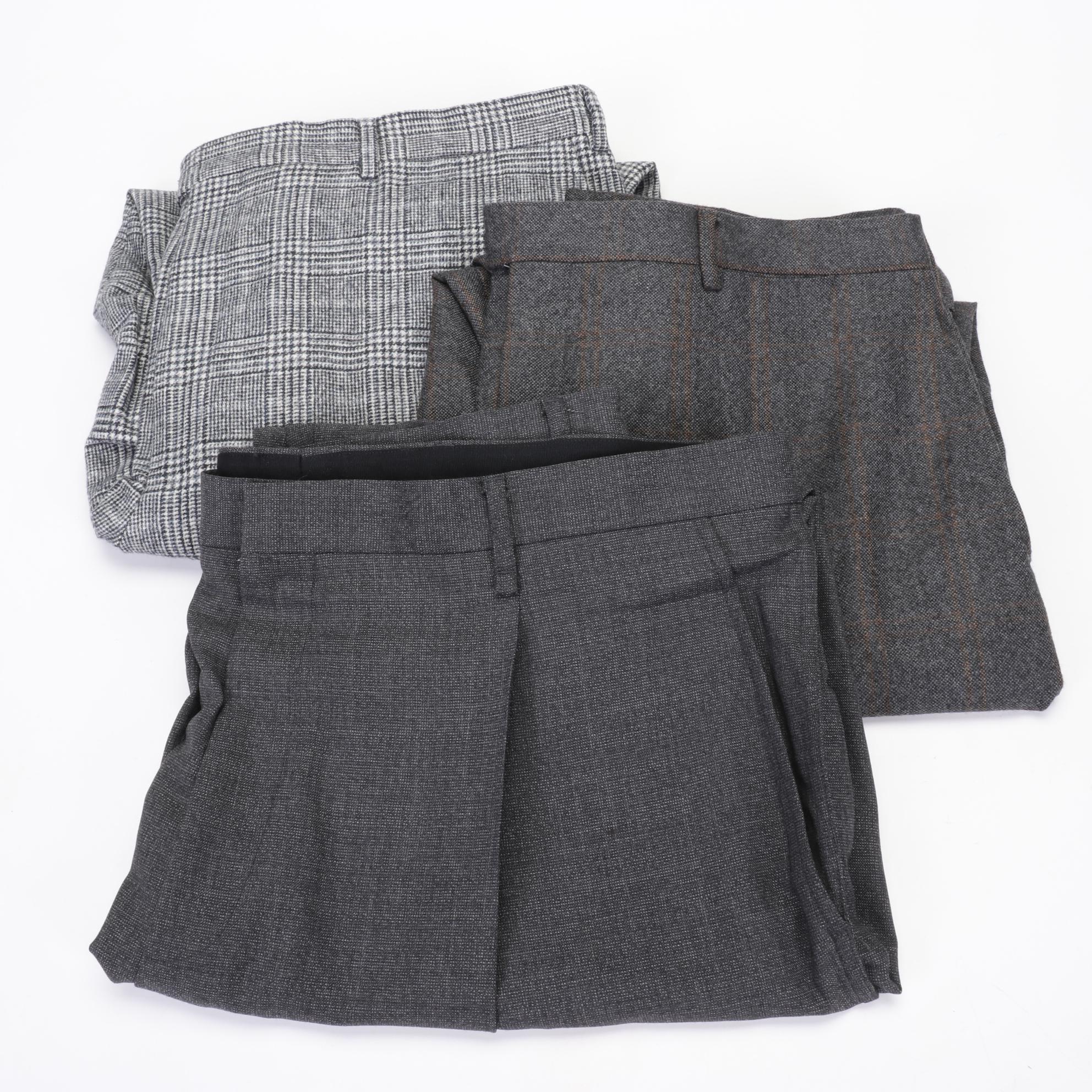Lanvin and Pal Zileri Abito Privato Italian Wool and Cashmere Blend Dress Pants