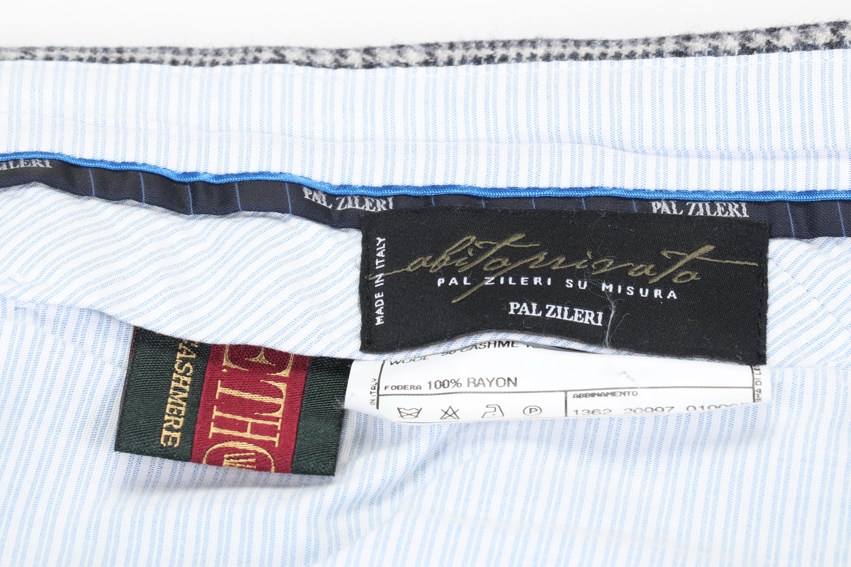 Lanvin and Pal Zileri Abito Privato Italian Wool and Cashmere Blend Dress Pants