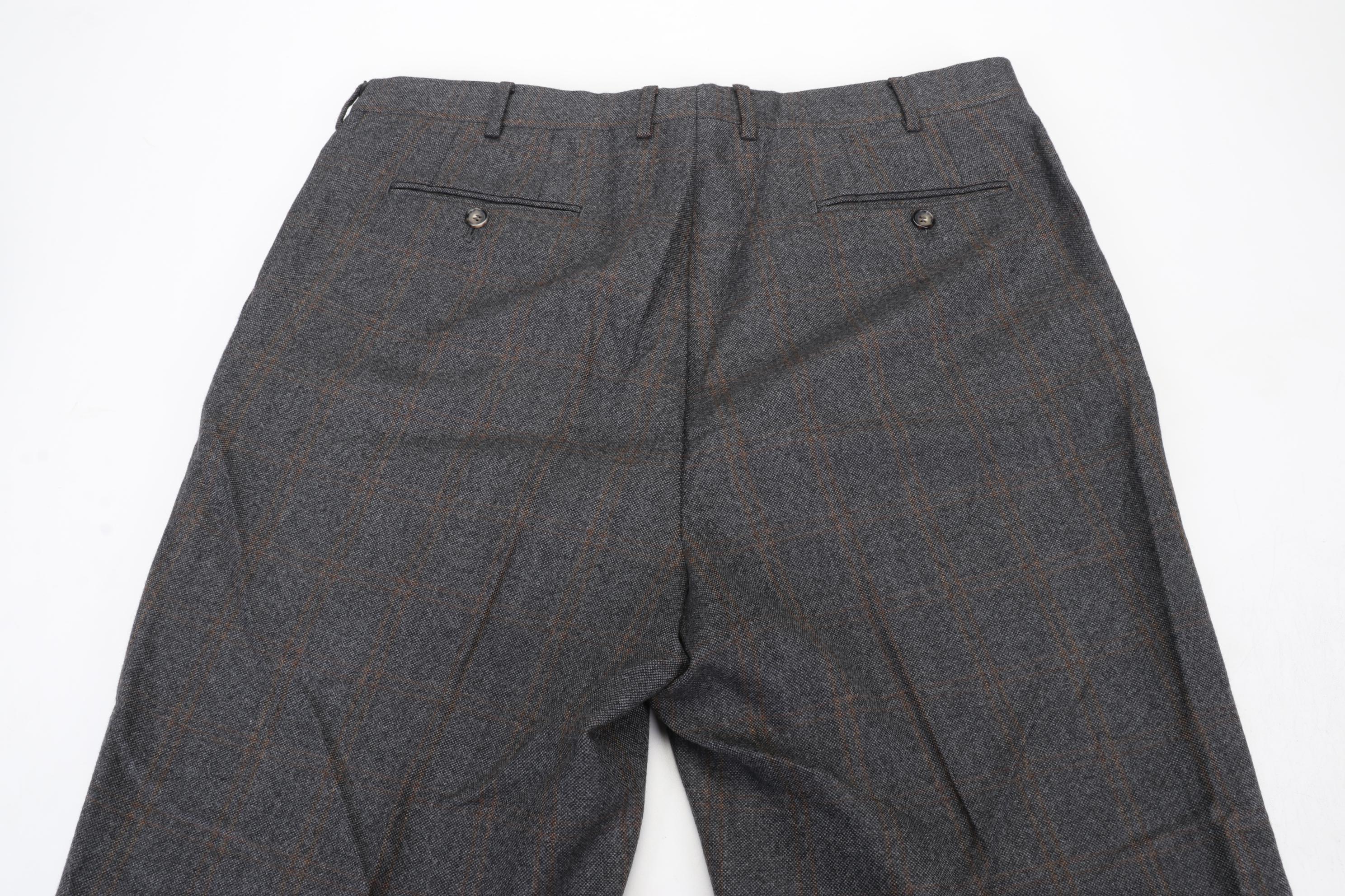 Lanvin and Pal Zileri Abito Privato Italian Wool and Cashmere Blend Dress Pants