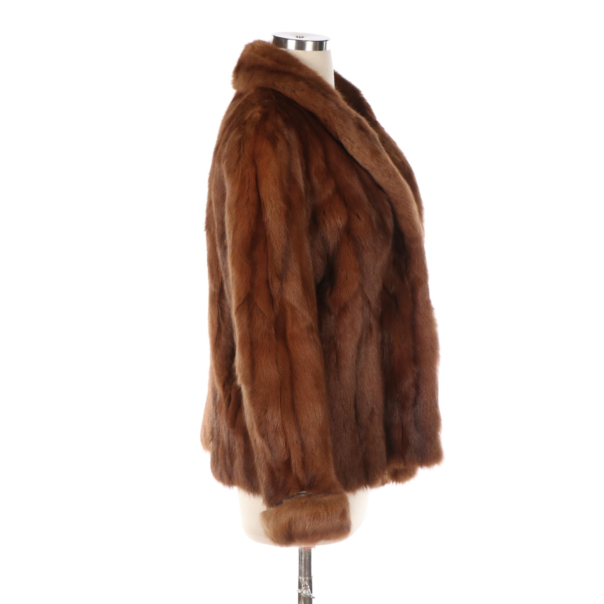 Red Squirrel Fur Jacket
