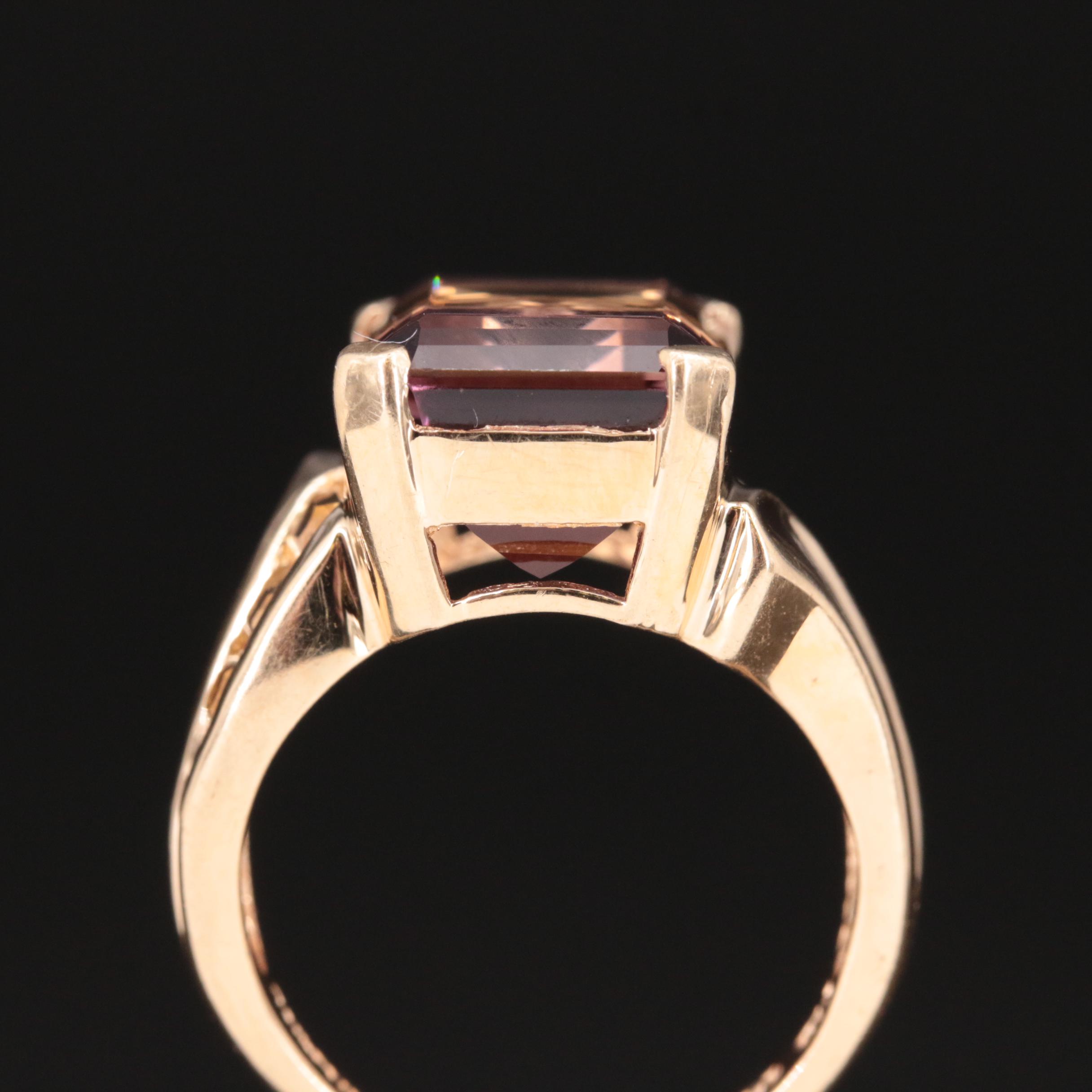 14K Ametrine, Citrine and Amethyst Ring