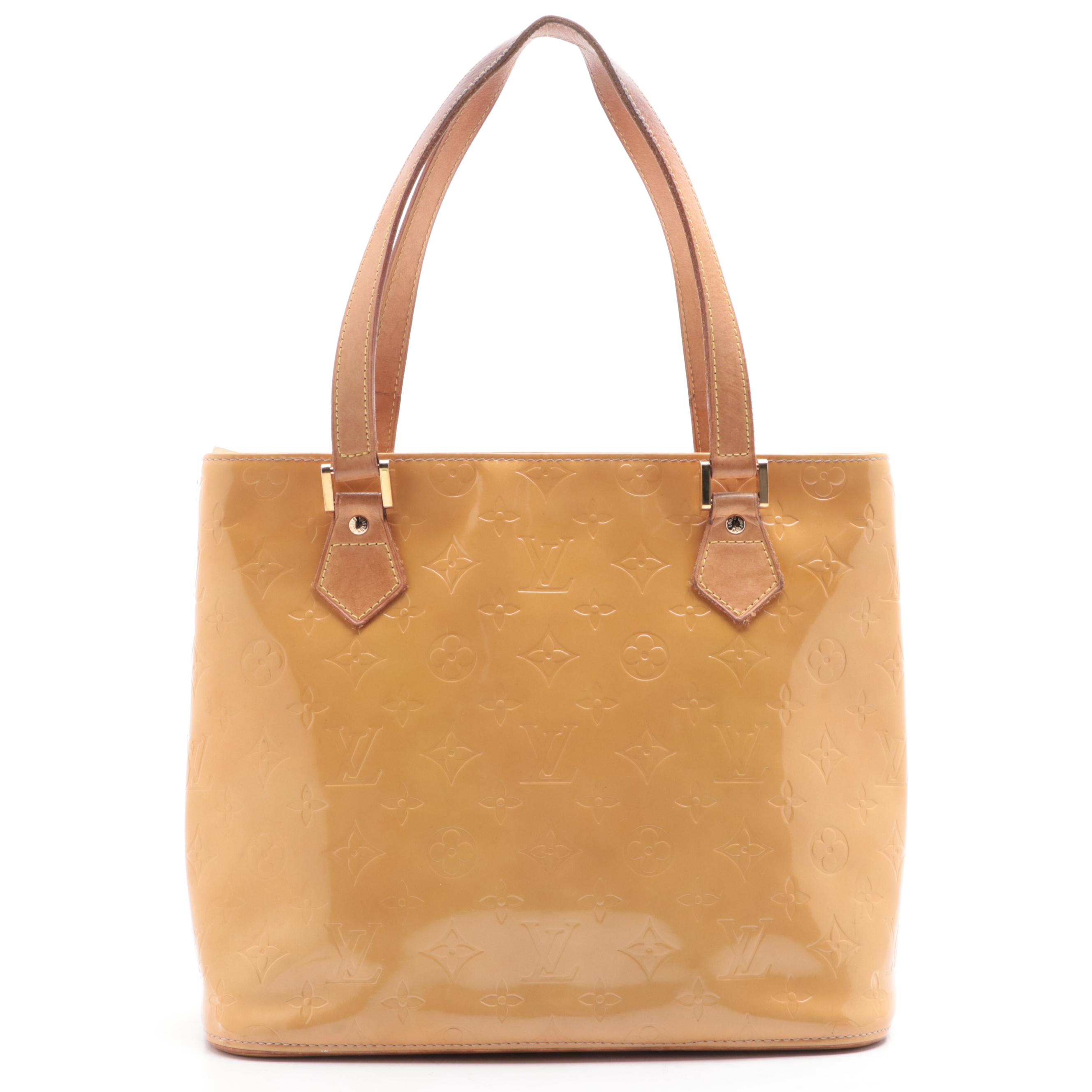 Louis Vuitton Houston Bag in Monogram Vernis with Vachetta Leather