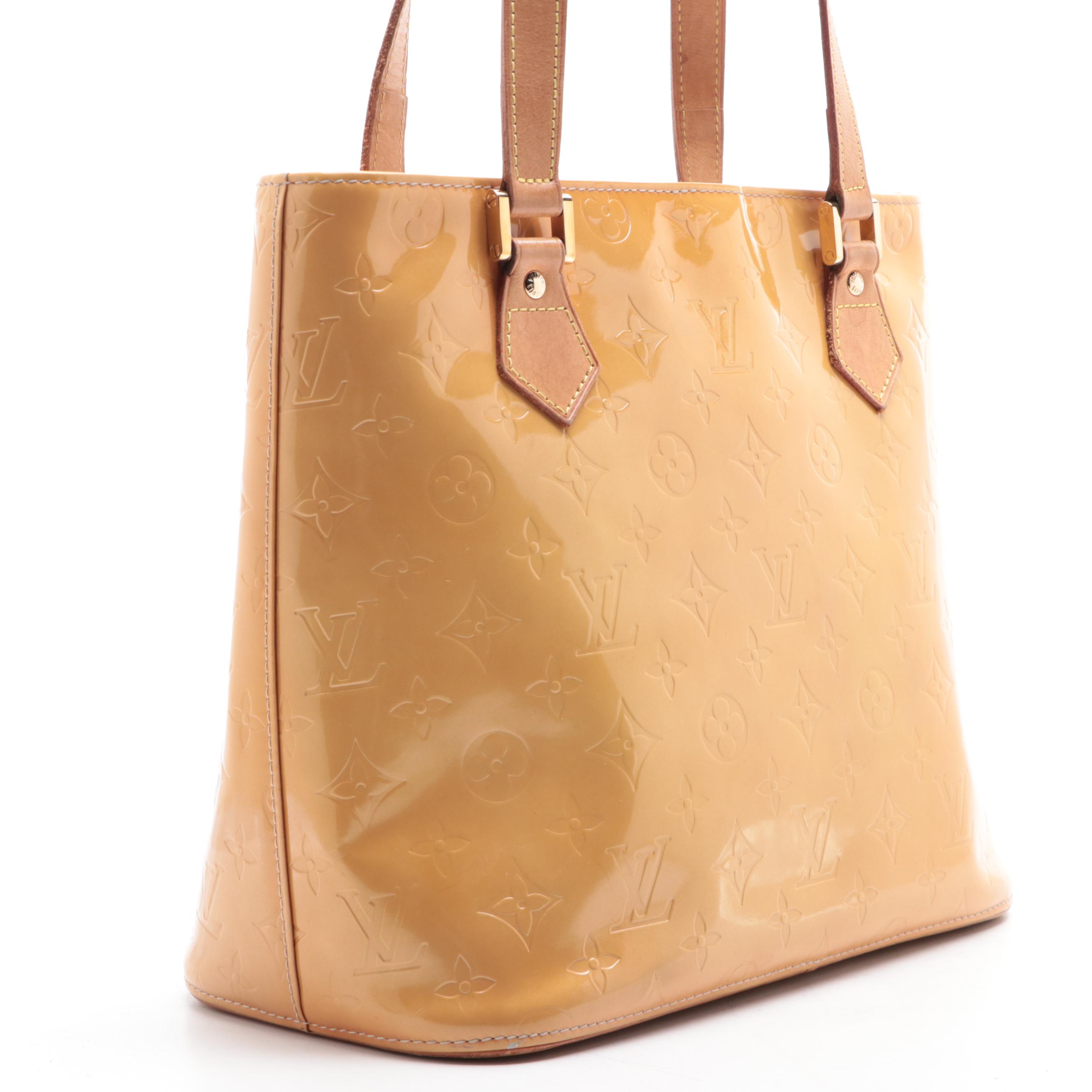 Louis Vuitton Houston Bag in Monogram Vernis with Vachetta Leather