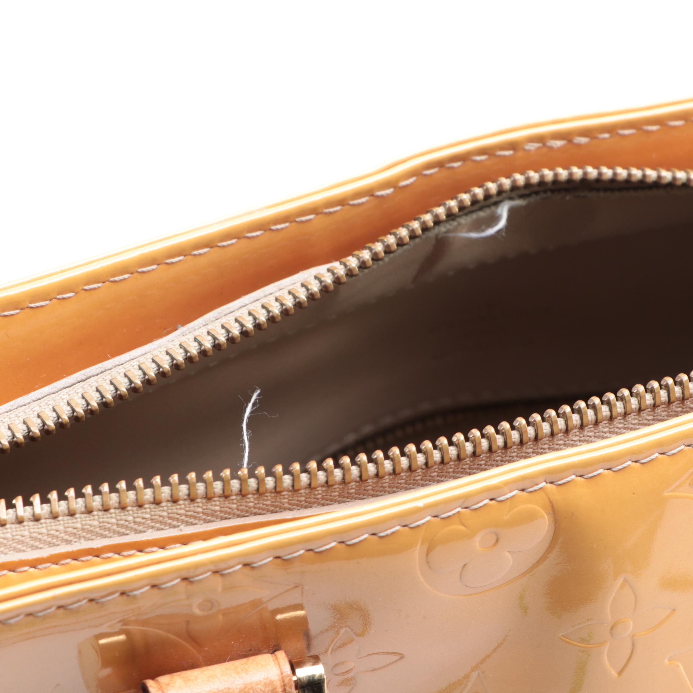 Louis Vuitton Houston Bag in Monogram Vernis with Vachetta Leather