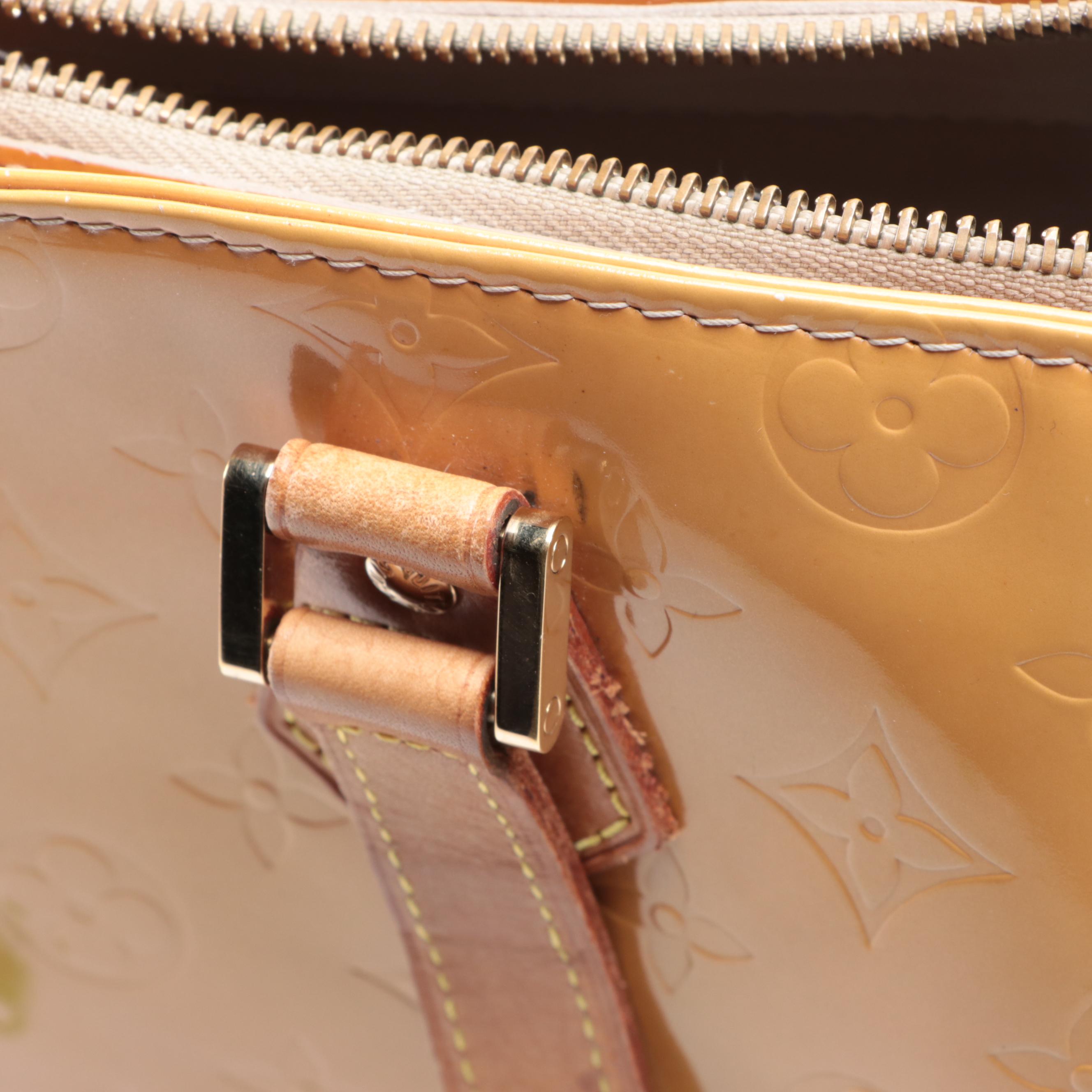 Louis Vuitton Houston Bag in Monogram Vernis with Vachetta Leather