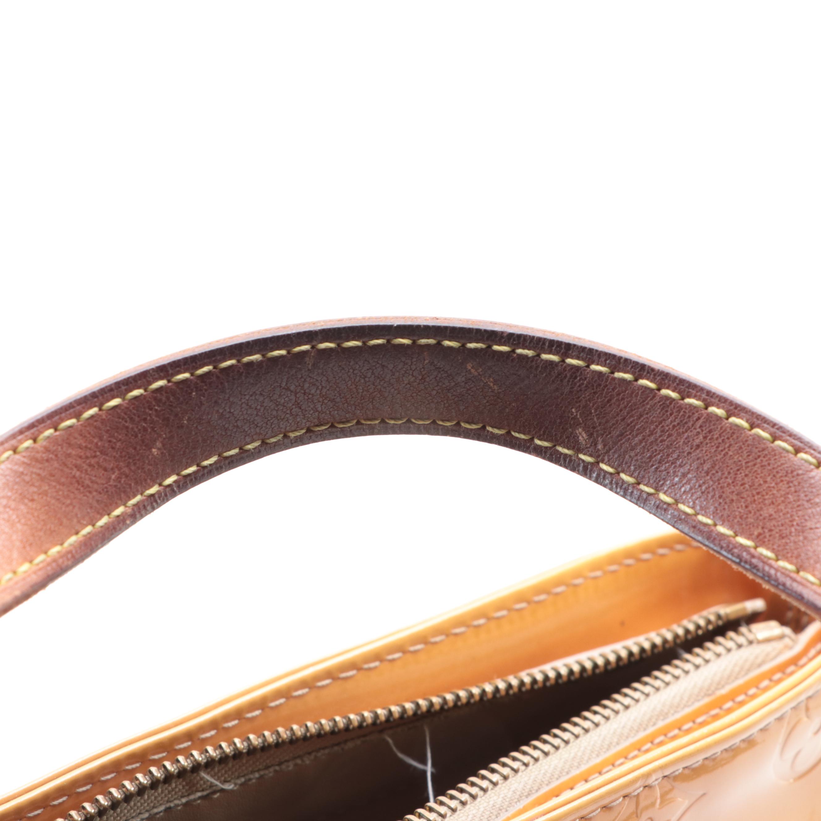 Louis Vuitton Houston Bag in Monogram Vernis with Vachetta Leather