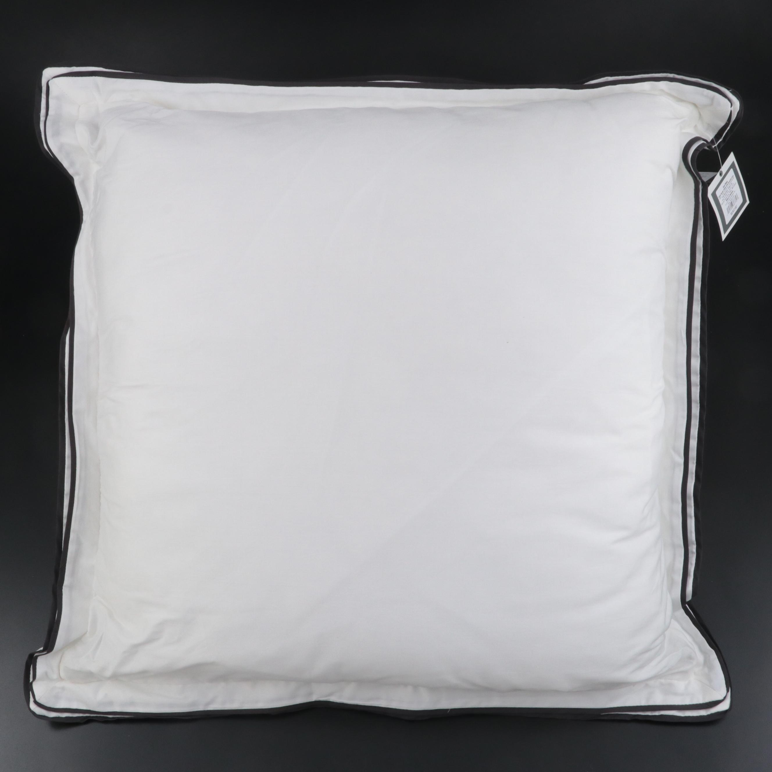 Three Threshold Signature Black Border Euro Bed Pillows