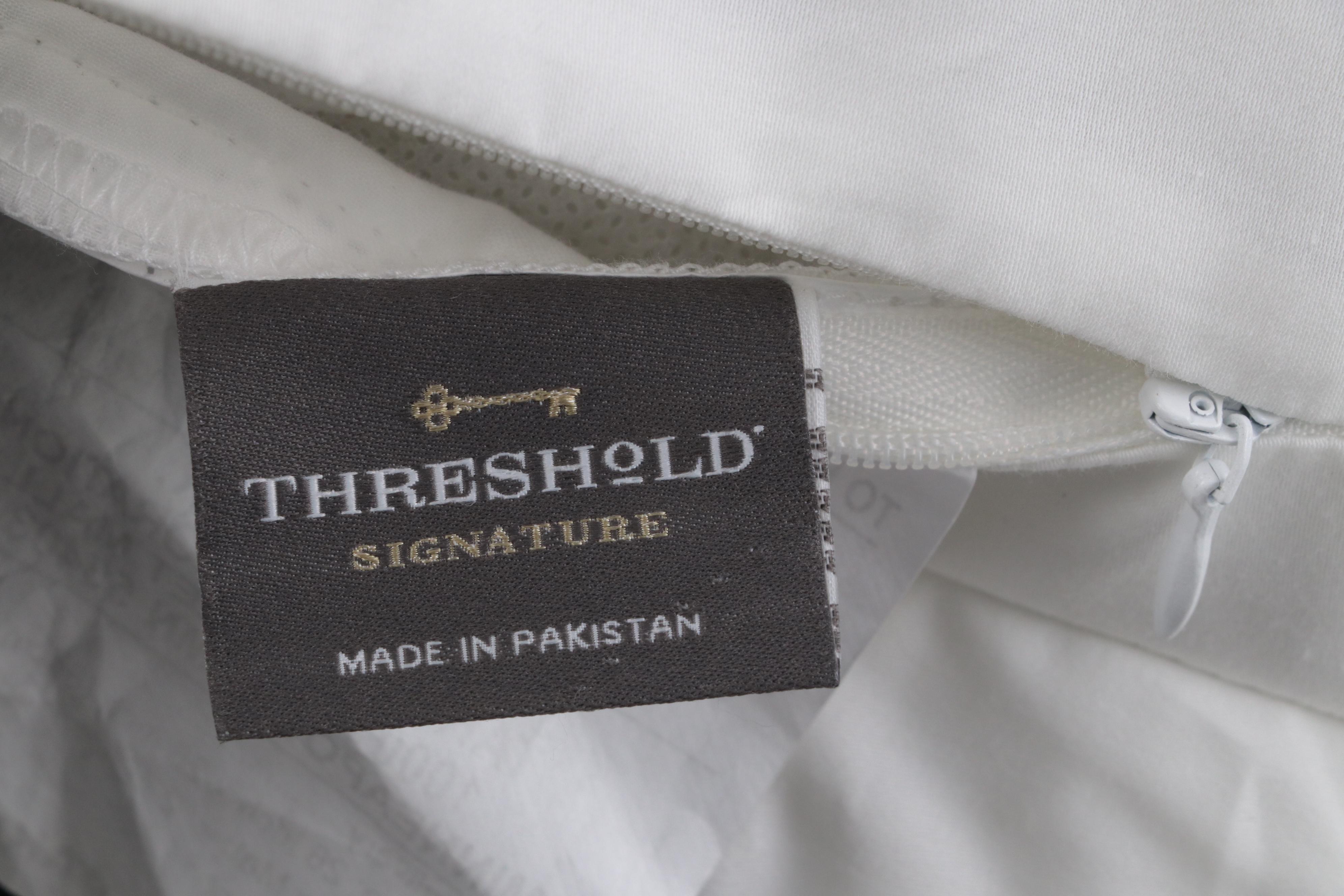 Three Threshold Signature Black Border Euro Bed Pillows