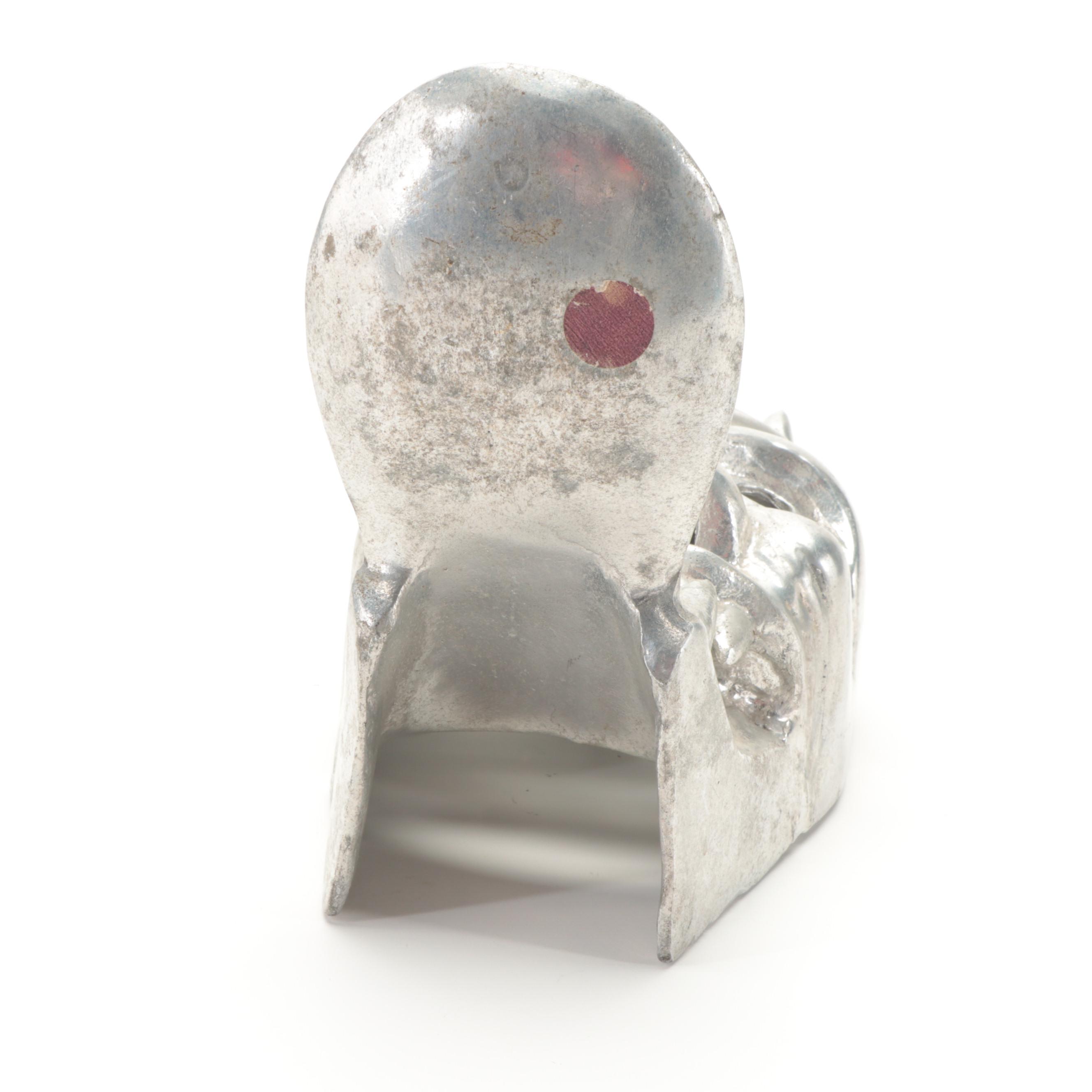 Cast Aluminum Japanese Nōh Theater Oni Mask Wall Décor